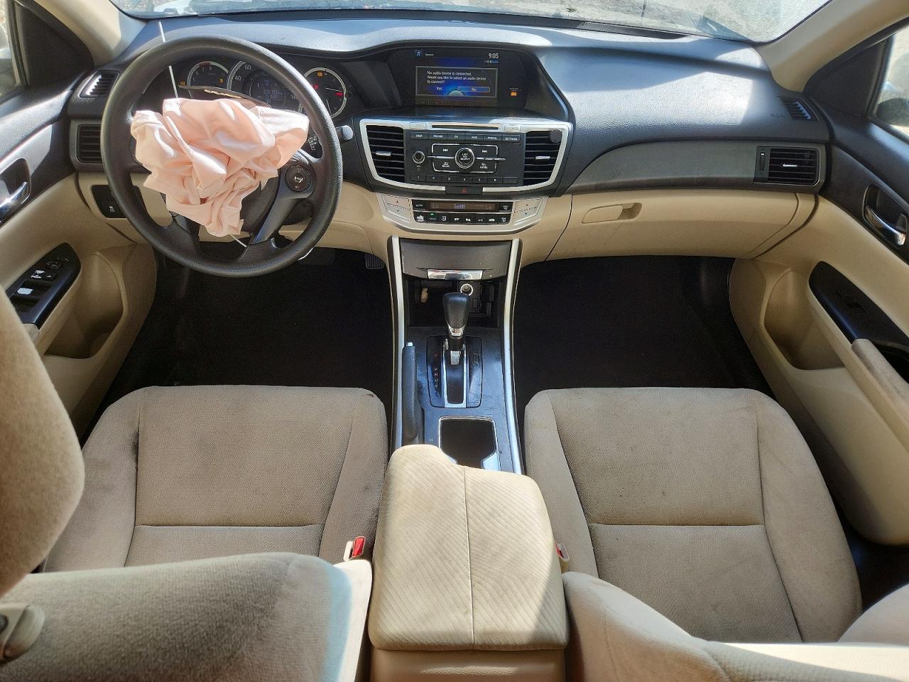 2013 Honda Accord Lx White vin: JHMCR2F31DC000477