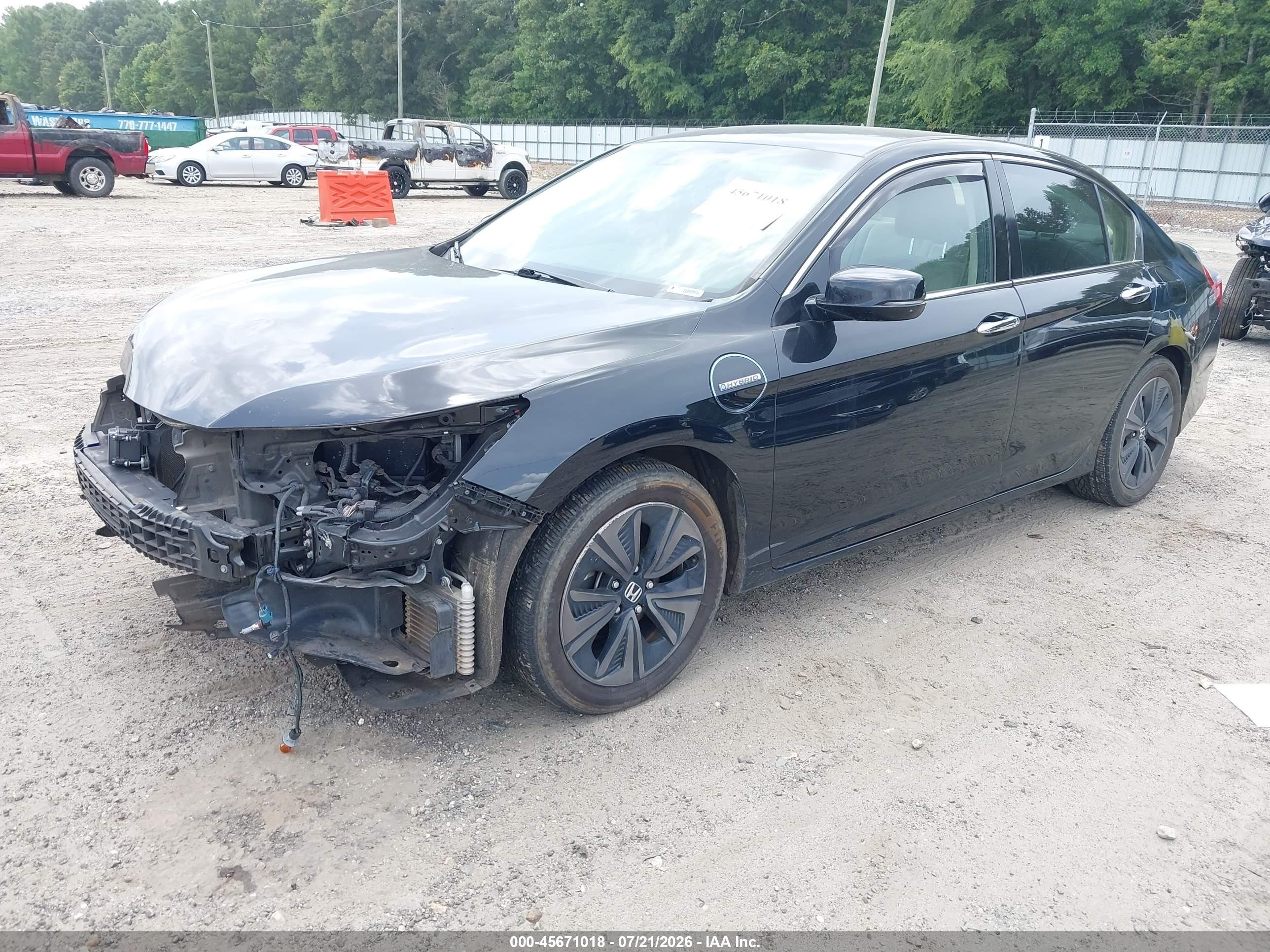 2014 Honda Accord Plug-in Hybrid   Black vin: JHMCR5F73EC000843