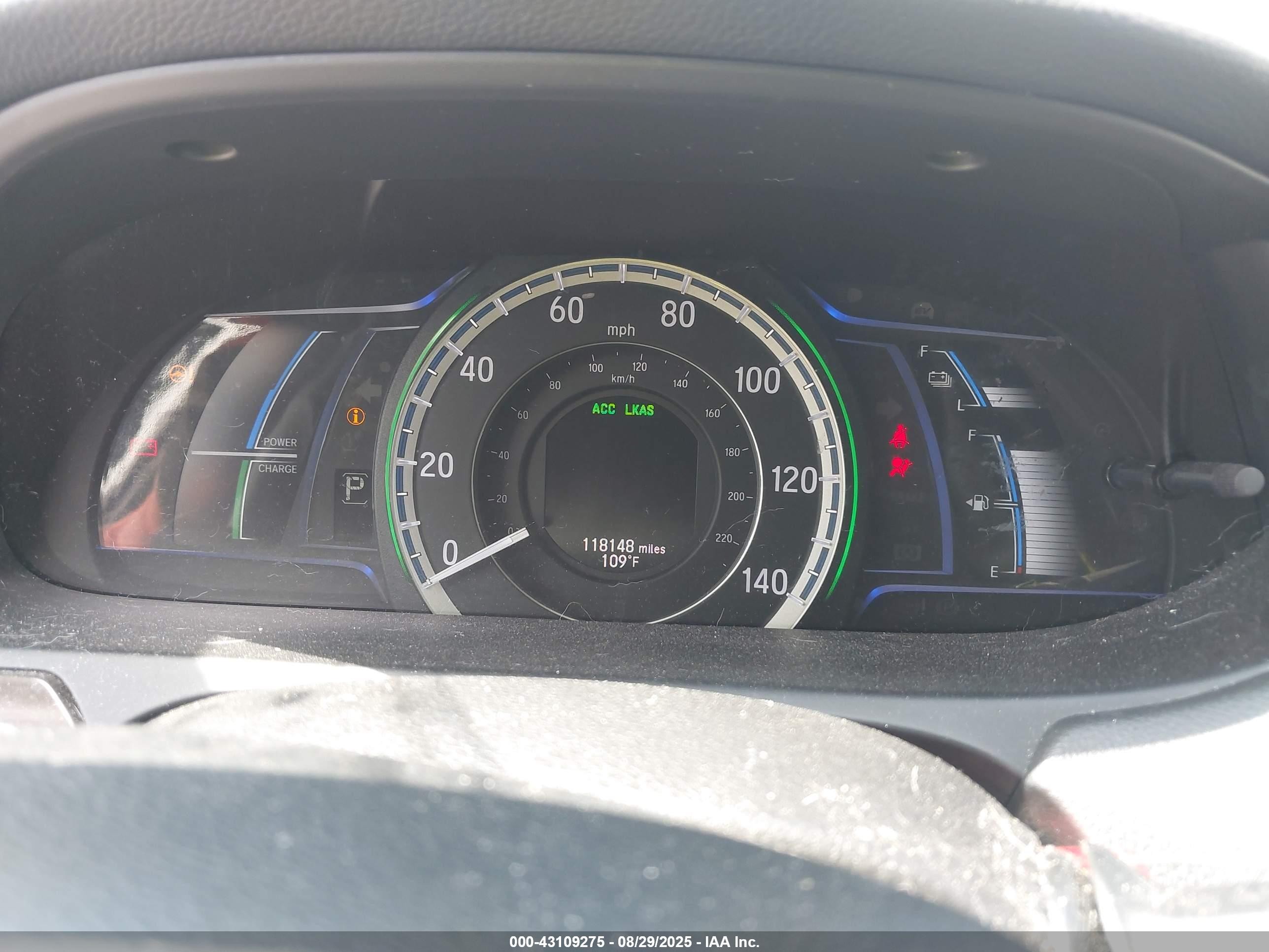 2017 Honda Accord Hybrid Ex-l Light Blue vin: JHMCR6F52HC012118