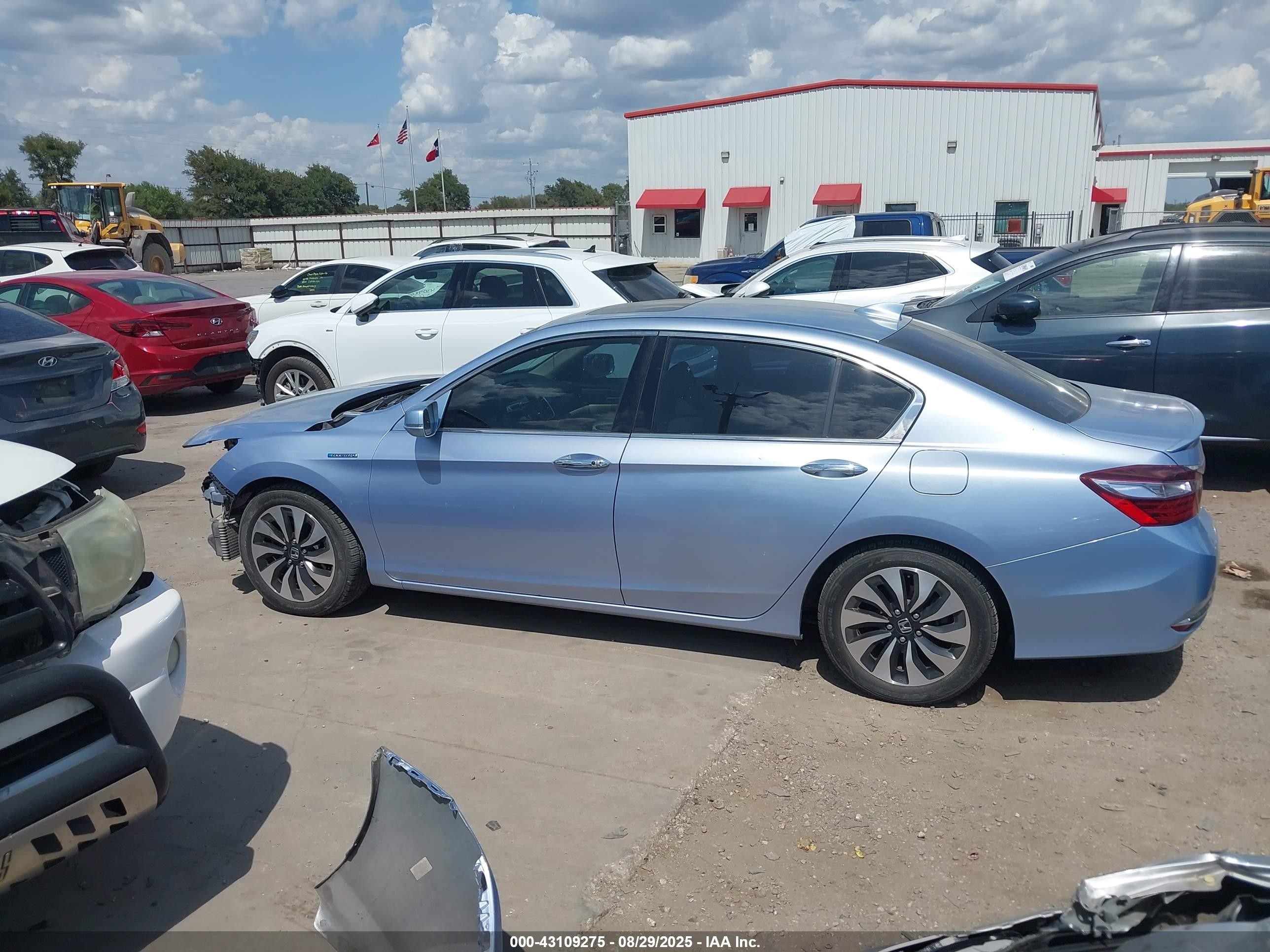 2017 Honda Accord Hybrid Ex-l Light Blue vin: JHMCR6F52HC012118