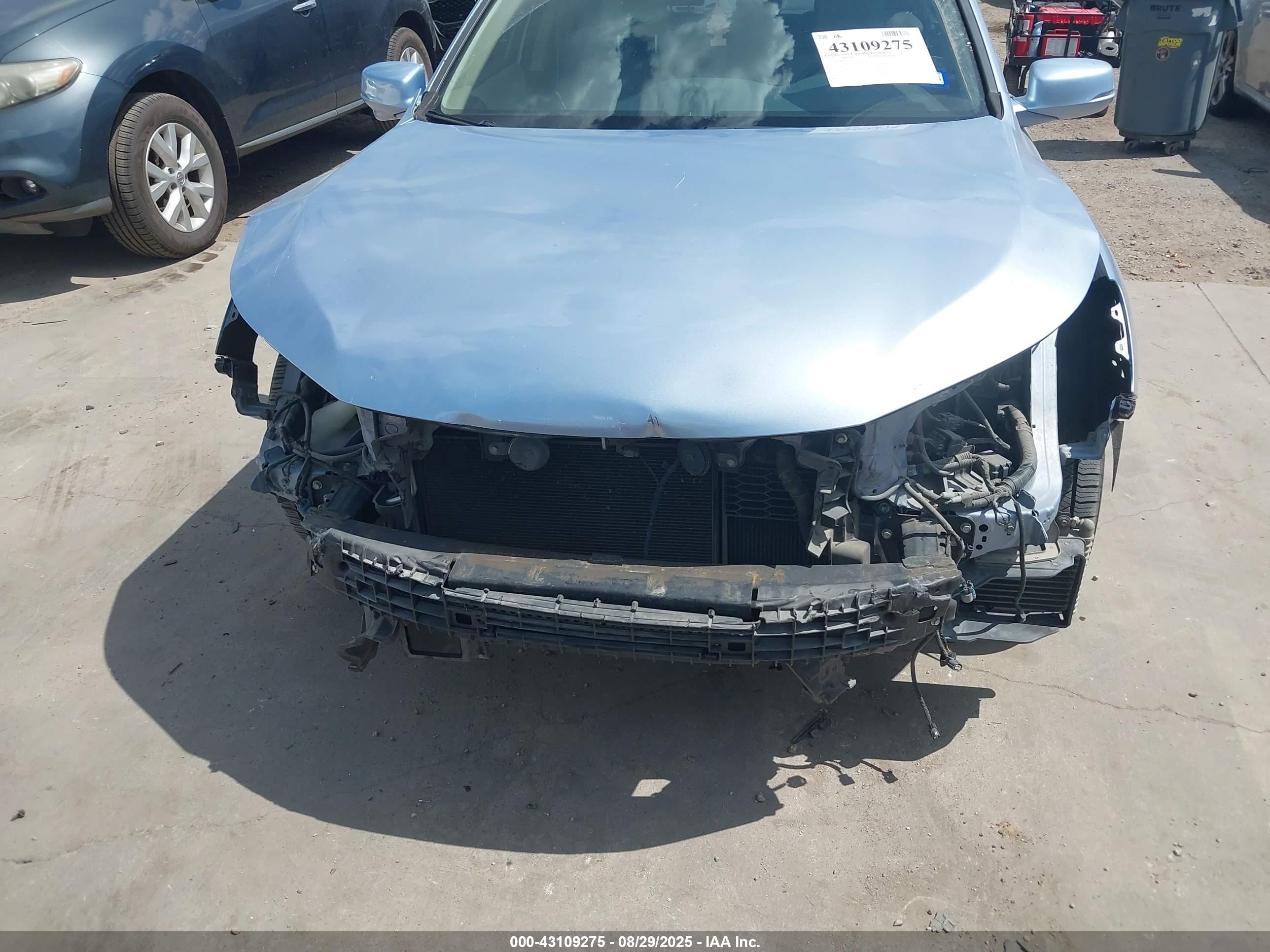 2017 Honda Accord Hybrid Ex-l Light Blue vin: JHMCR6F52HC012118