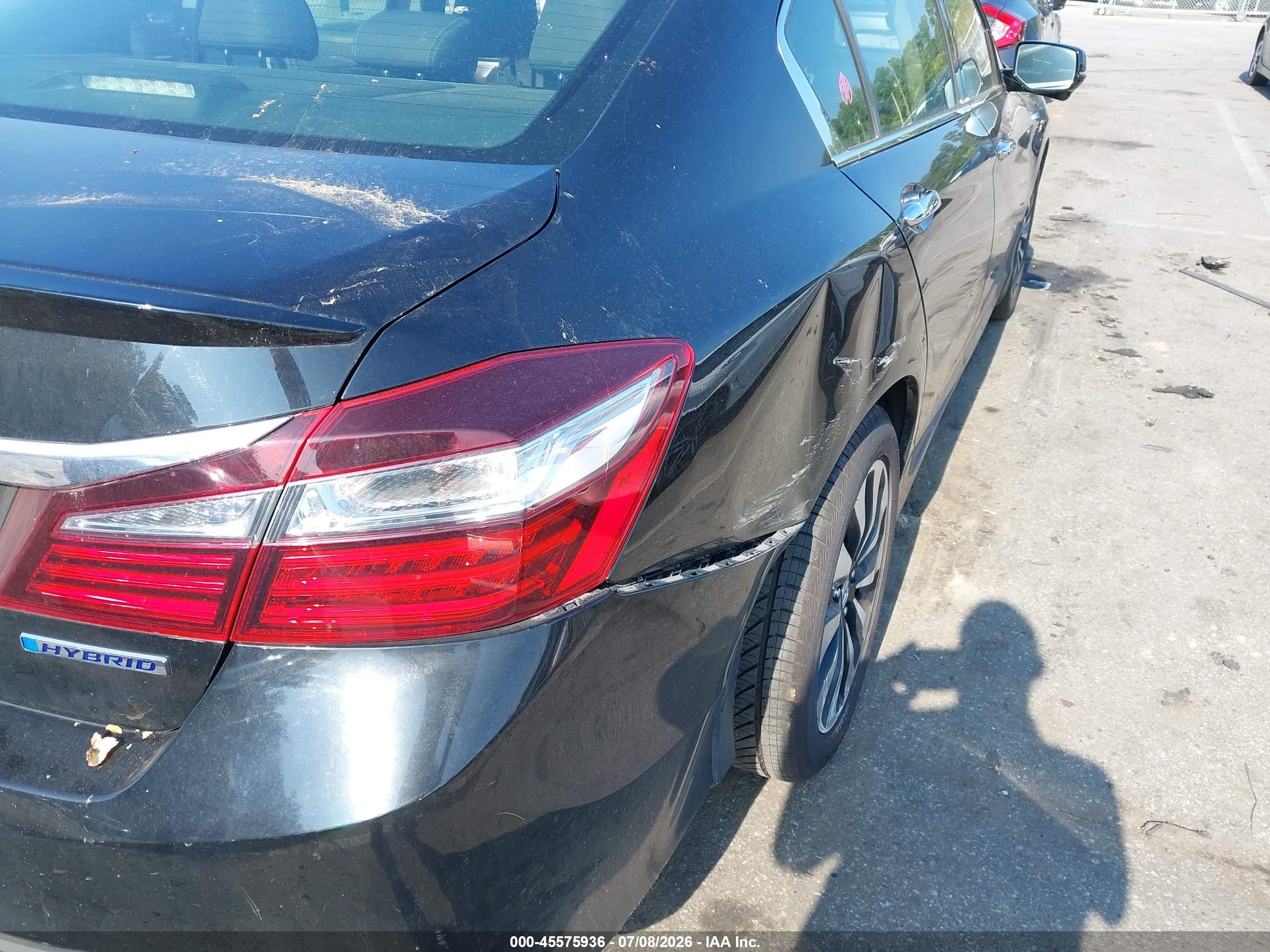 2017 Honda Accord Hybrid Ex-l Black vin: JHMCR6F57HC004158
