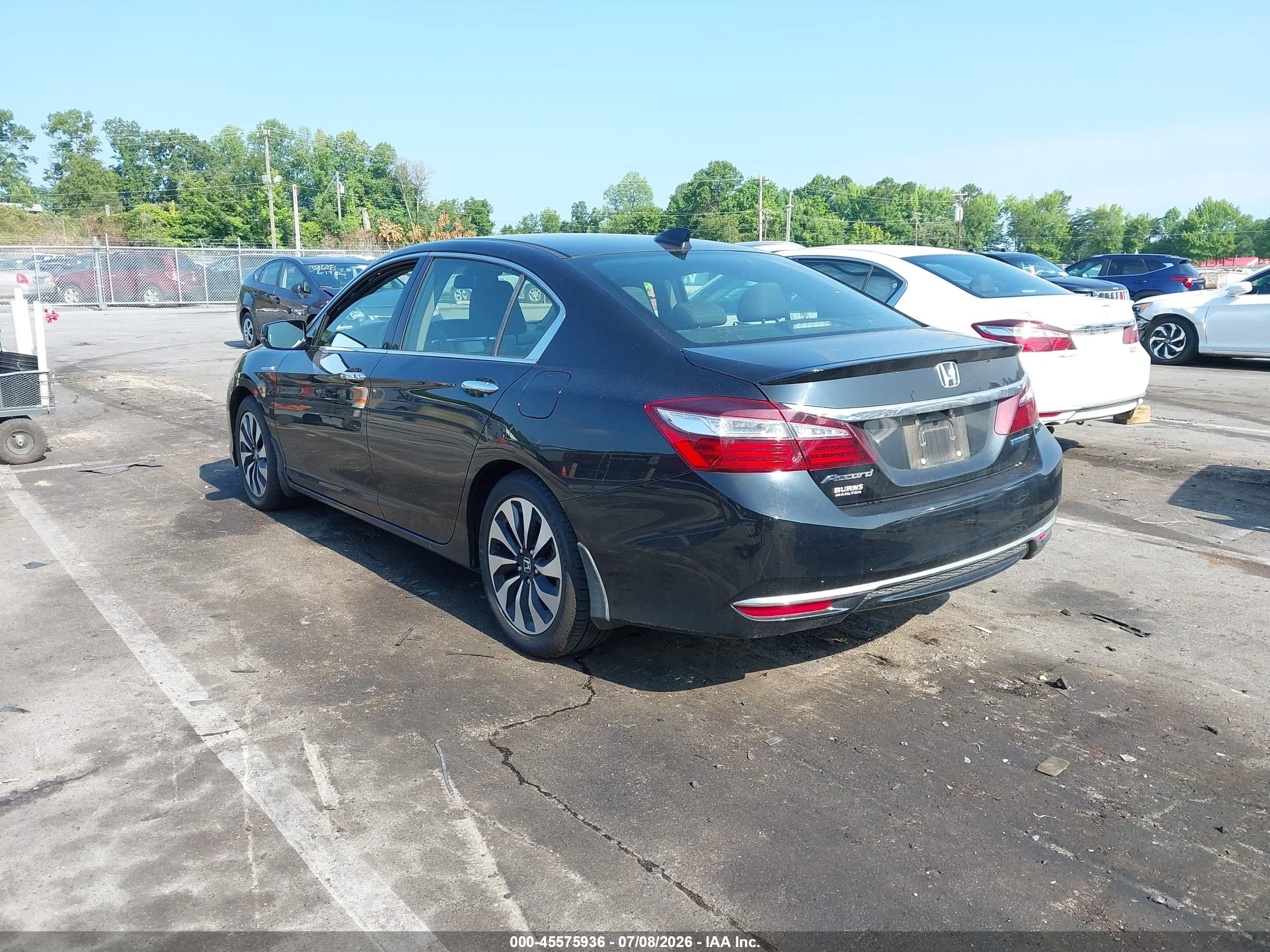 2017 Honda Accord Hybrid Ex-l Black vin: JHMCR6F57HC004158