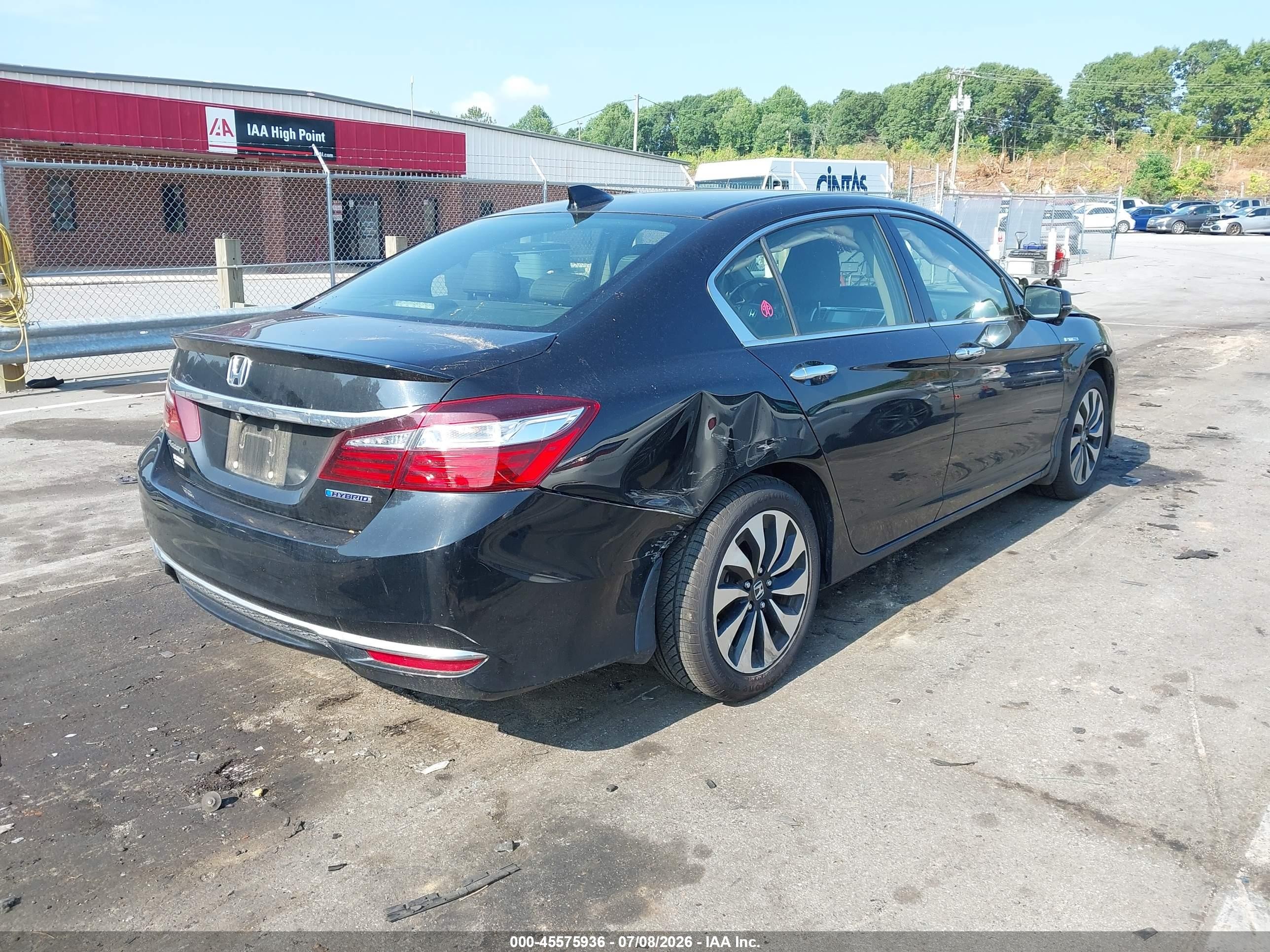2017 Honda Accord Hybrid Ex-l Black vin: JHMCR6F57HC004158