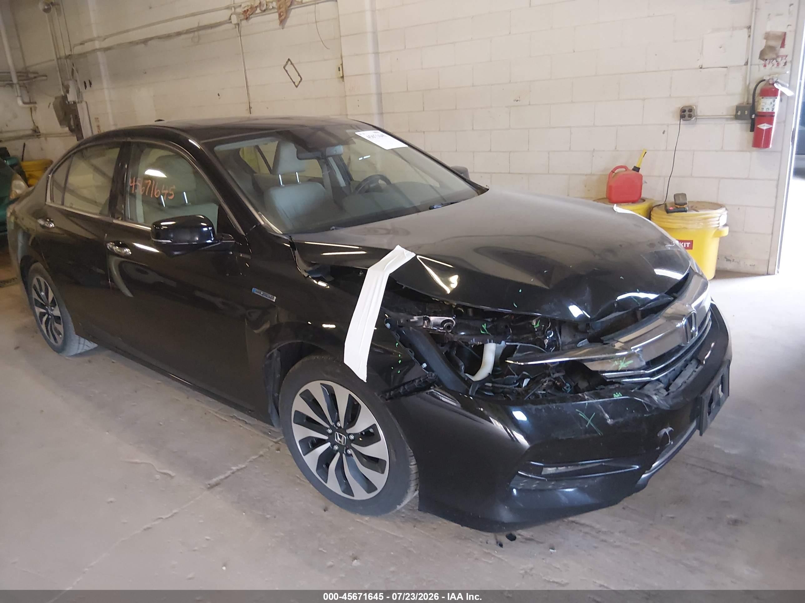 2017 Honda Accord Hybrid Ex-l Черный vin: JHMCR6F59HC010432