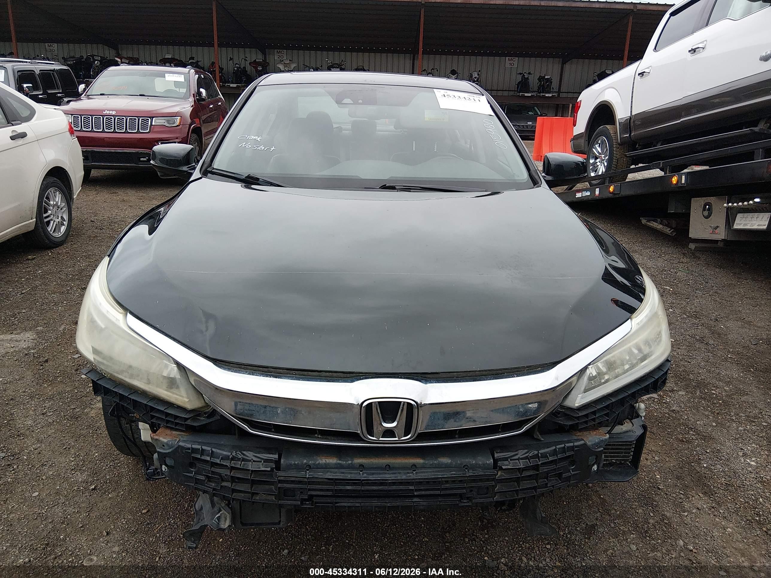 2017 Honda Accord Hybrid Touring Black vin: JHMCR6F71HC015920
