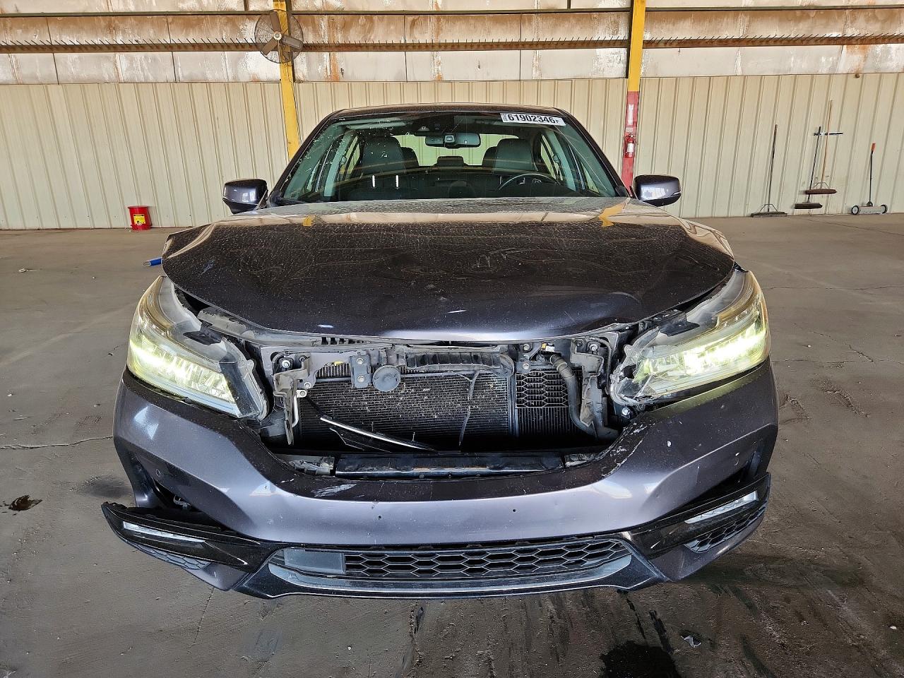 2017 Honda Accord Touring Hybrid Gray vin: JHMCR6F74HC019993