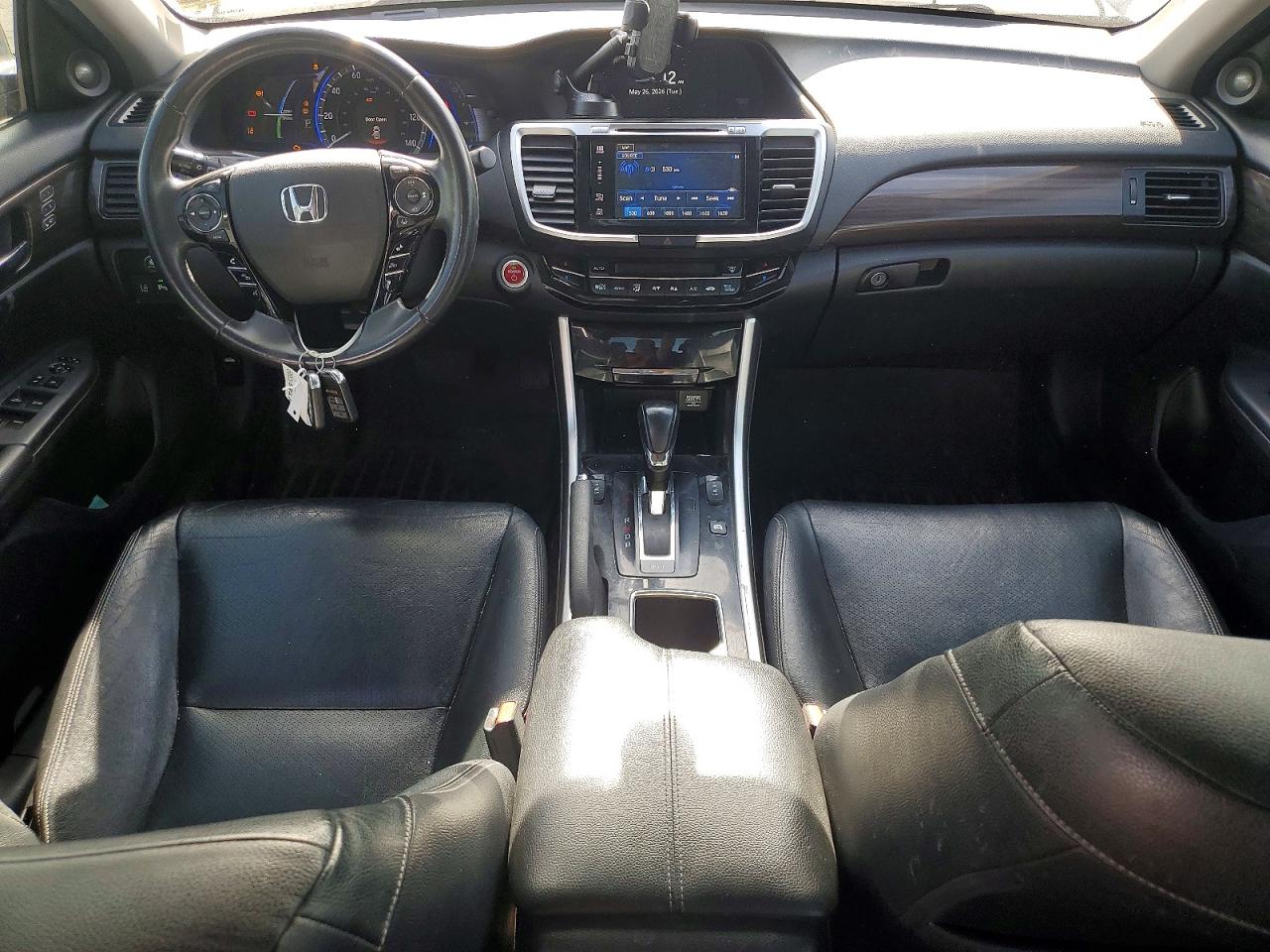 2017 Honda Accord Touring Hybrid Gray vin: JHMCR6F78HC027739