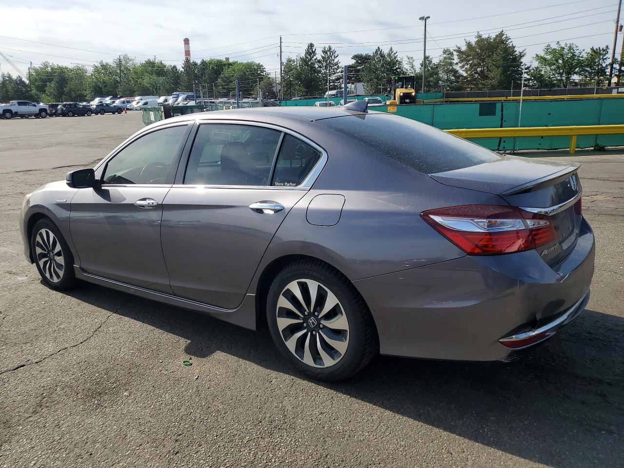 2017 Honda Accord Touring Hybrid Gray vin: JHMCR6F78HC027739