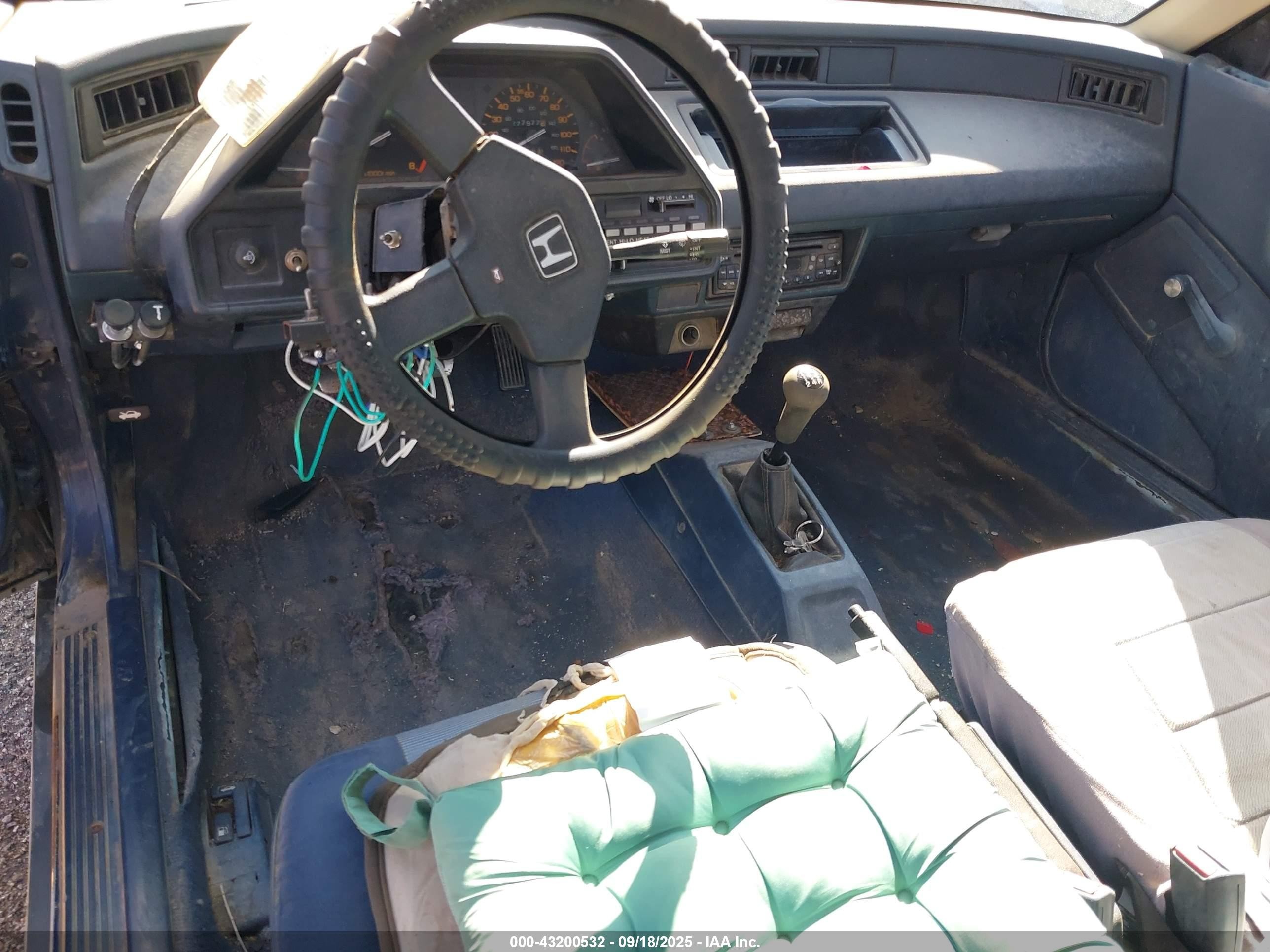 1987 Honda Civic Crx 1.5 Hf Blue vin: JHMEC1317HS004455