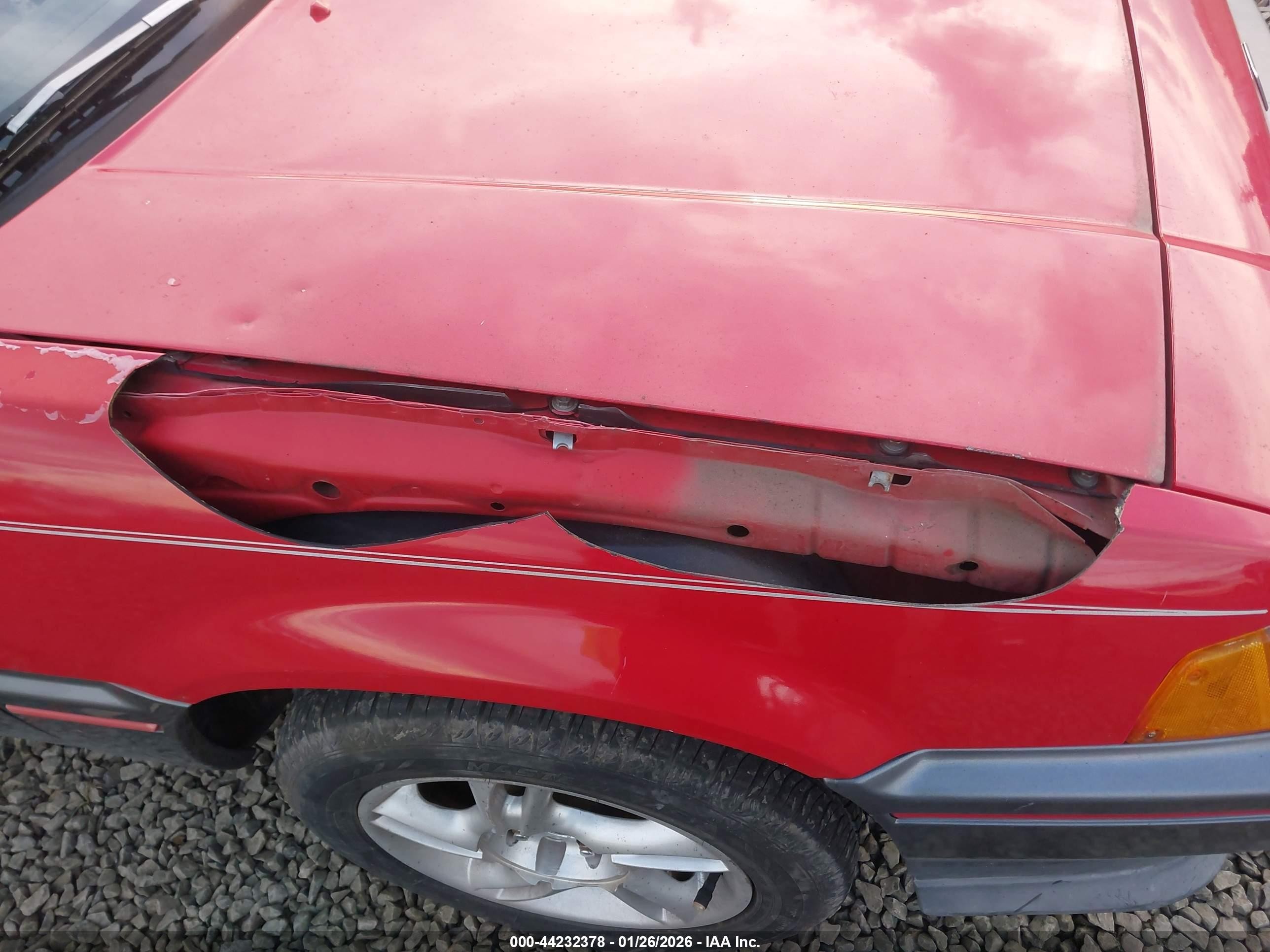 1987 Honda Civic 1500 Crx Red vin: JHMEC1326HS011891
