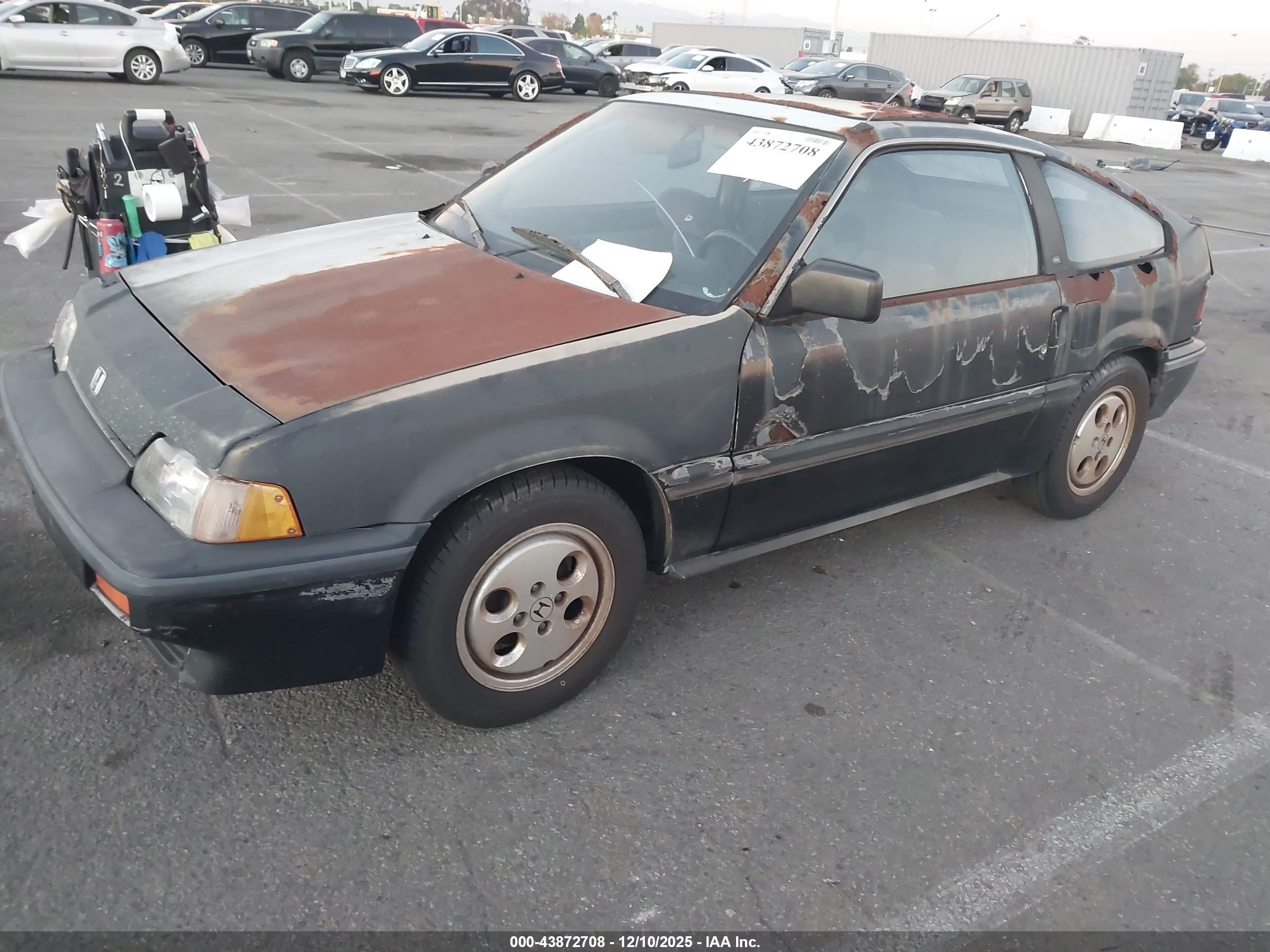 1987 Honda Civic 1500 Crx Si Black vin: JHMEC1340HS042670