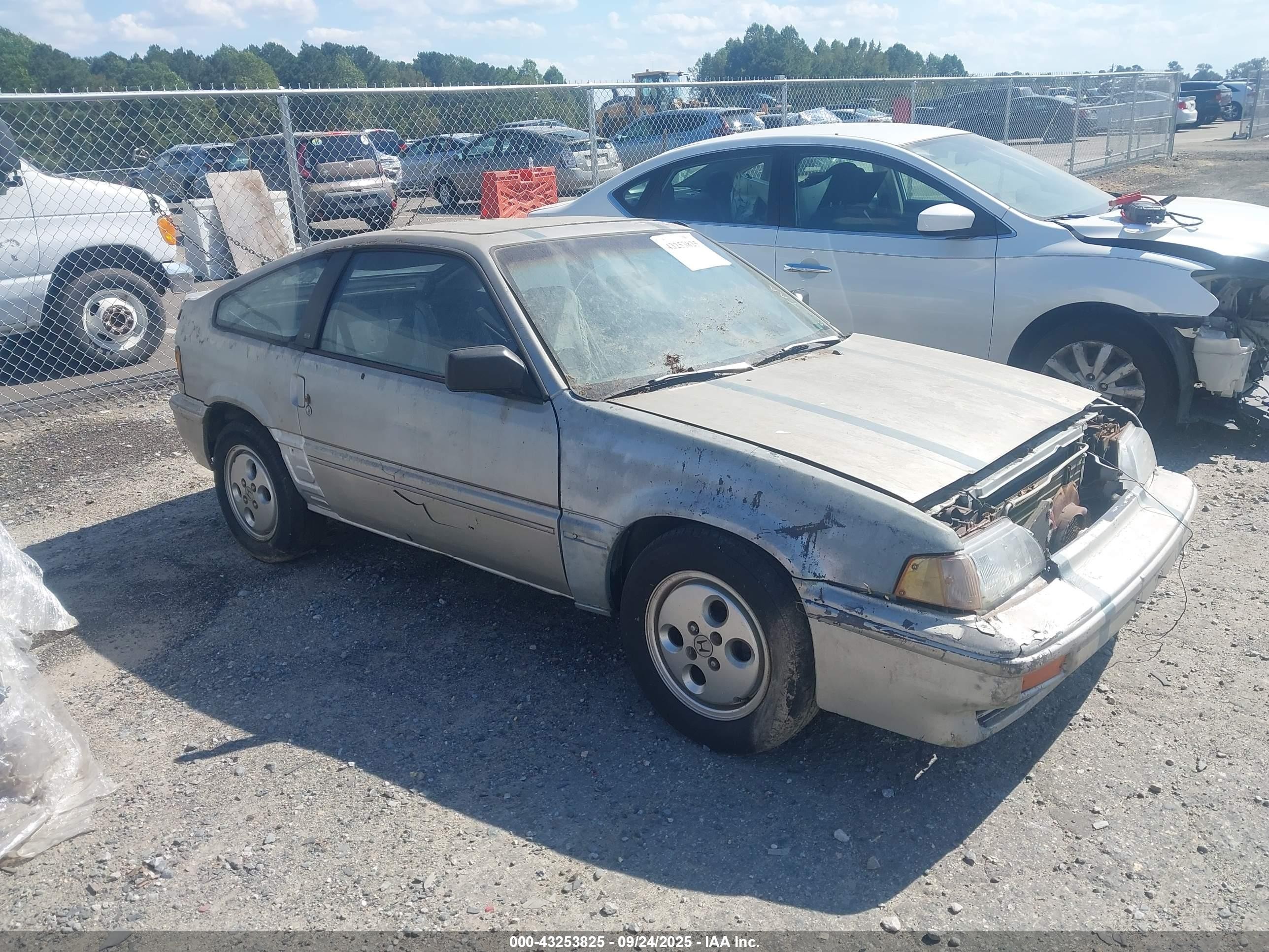 1987 Honda Civic 1500 Crx Si Silver vin: JHMEC1344HS012507