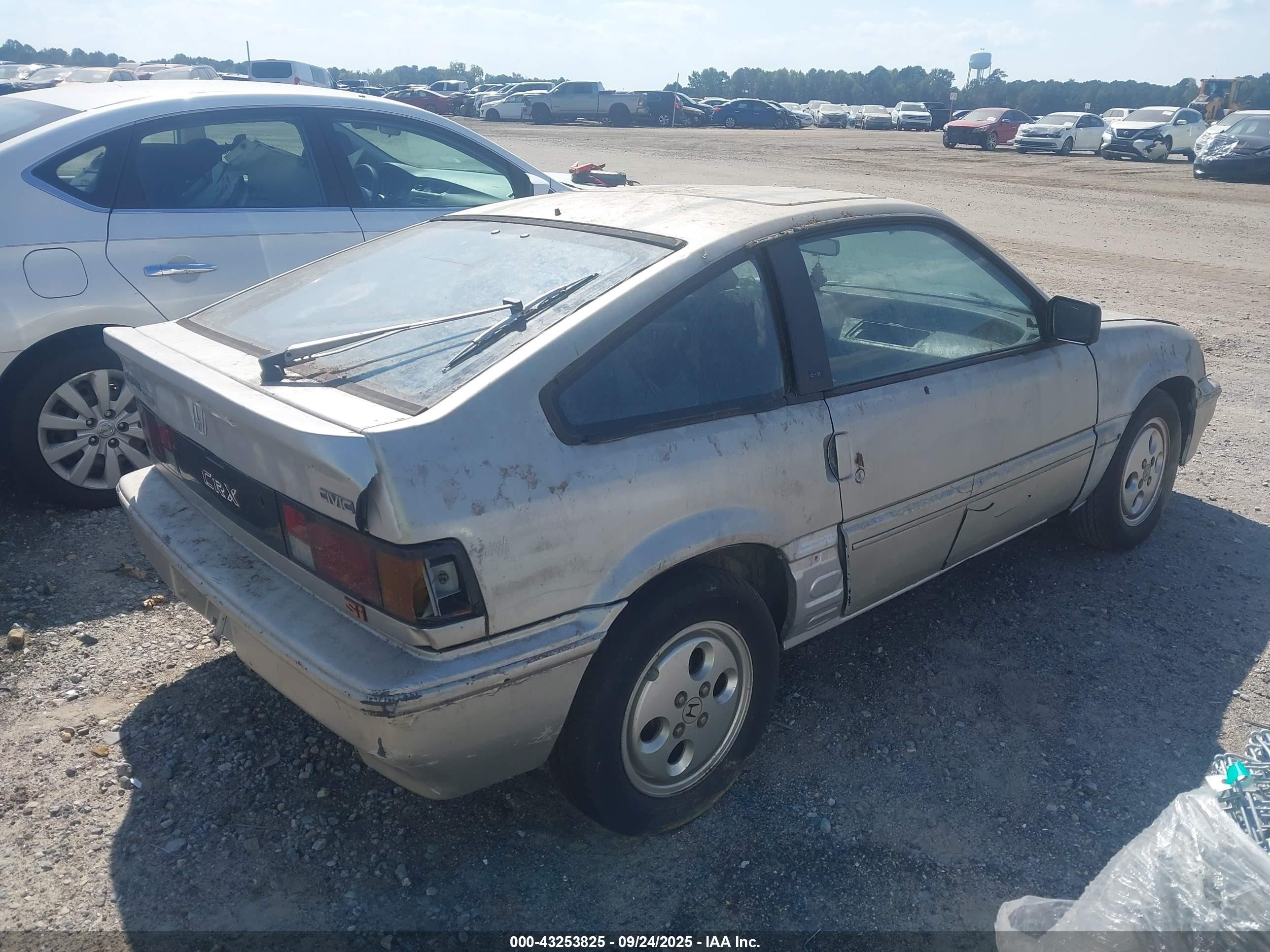 1987 Honda Civic 1500 Crx Si Silver vin: JHMEC1344HS012507