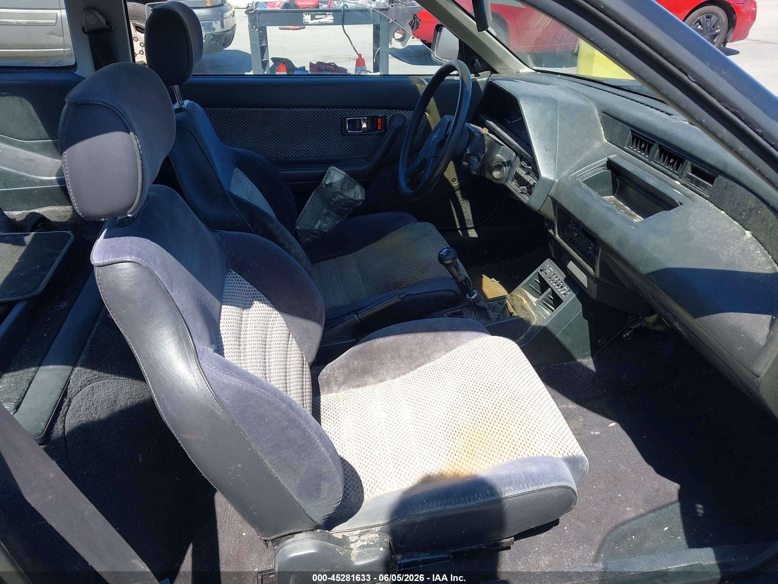 1987 Honda Civic 1500 Crx Si Black vin: JHMEC1344HS038329
