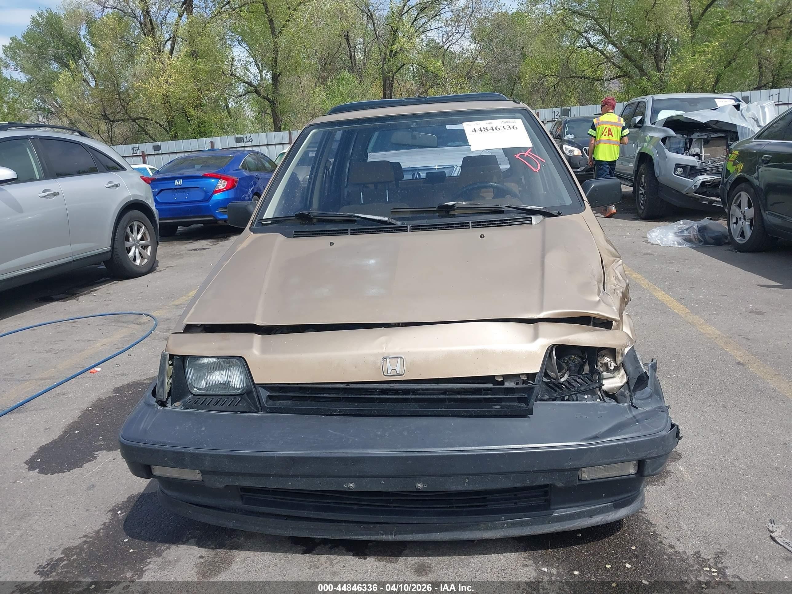 1987 Honda Civic 1.5 Champagne vin: JHMEC5724HS010241