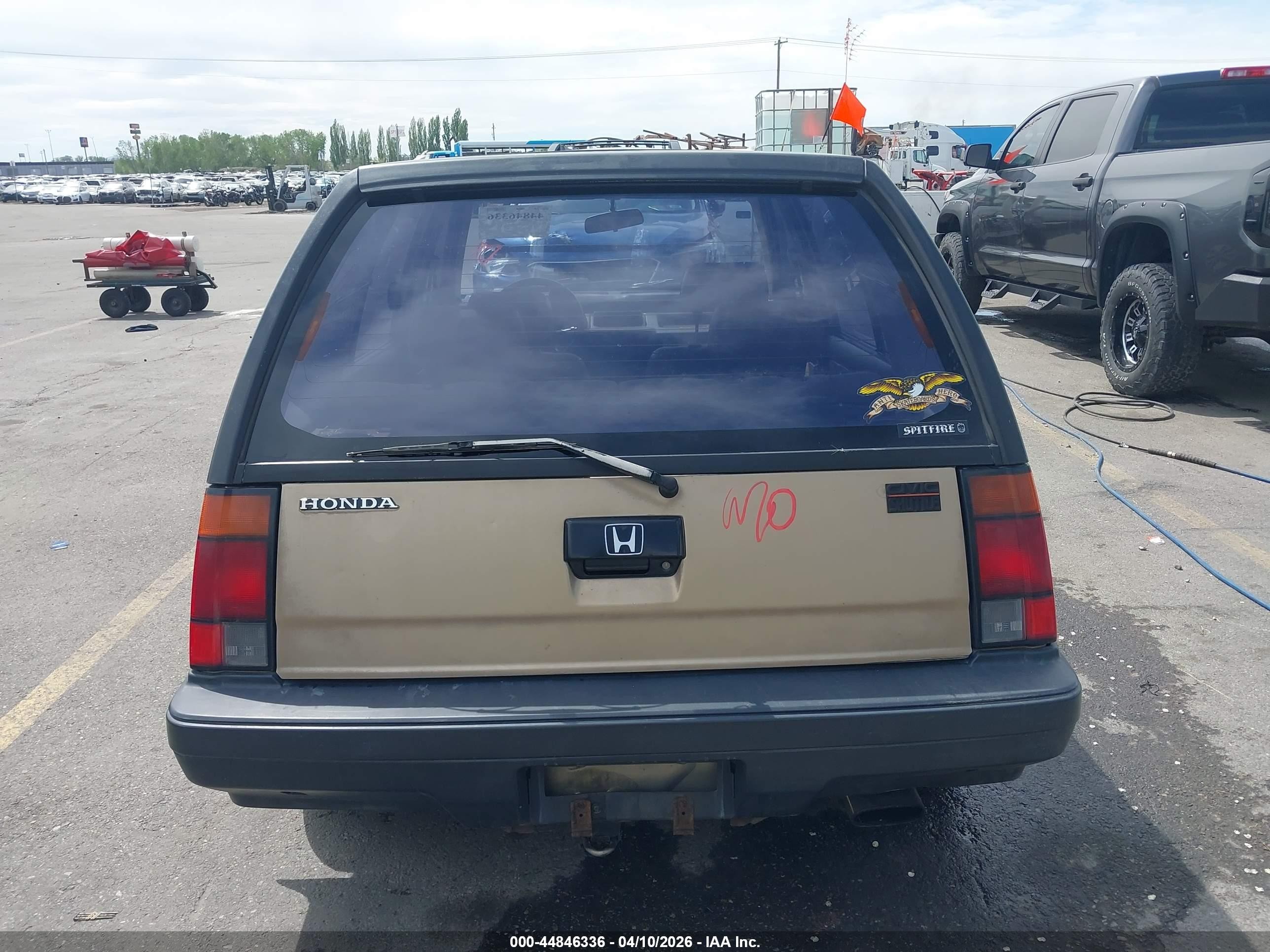 1987 Honda Civic 1.5 Champagne vin: JHMEC5724HS010241
