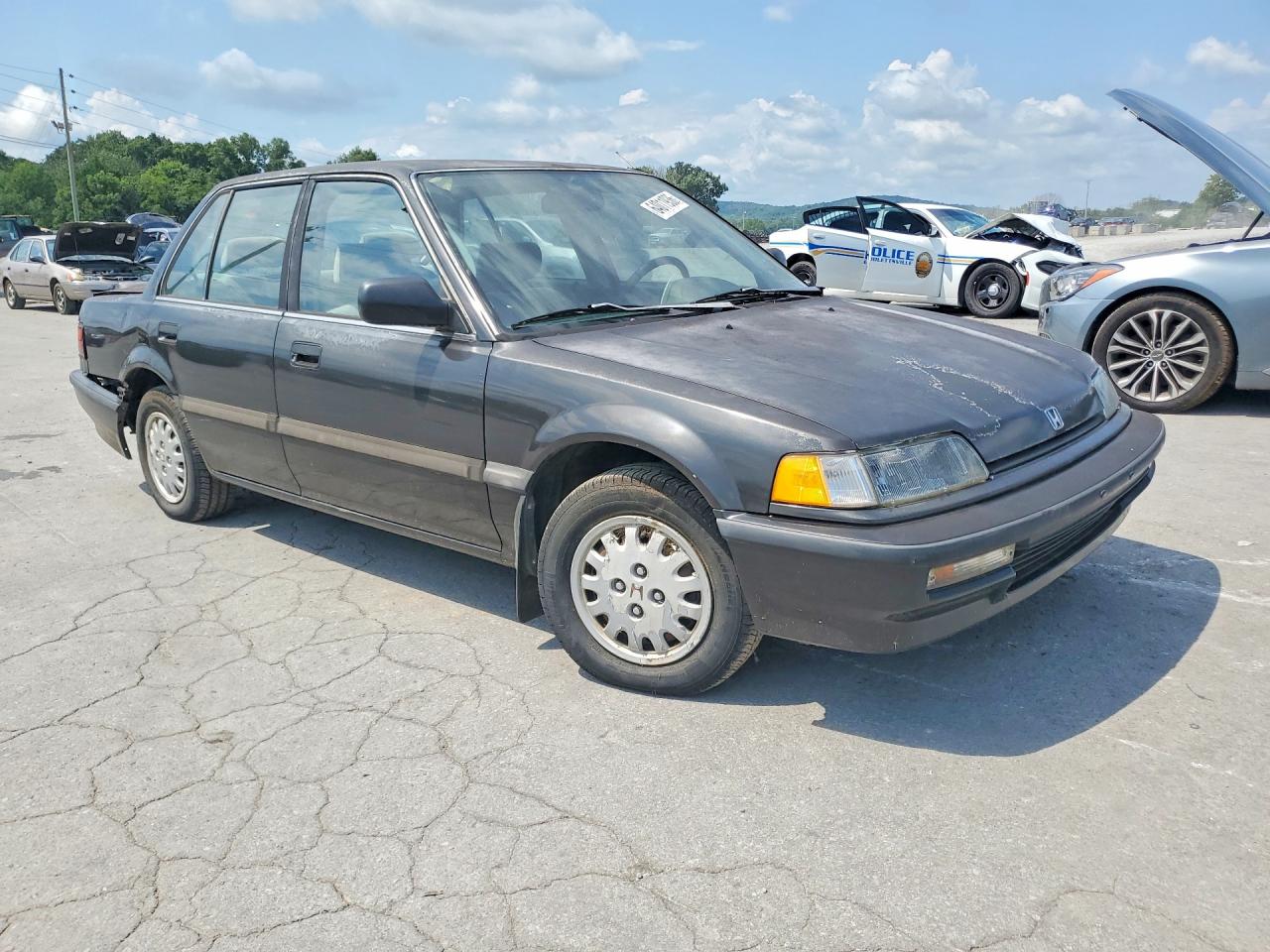 1991 Honda Civic Lx Gray vin: JHMED3650MS004346