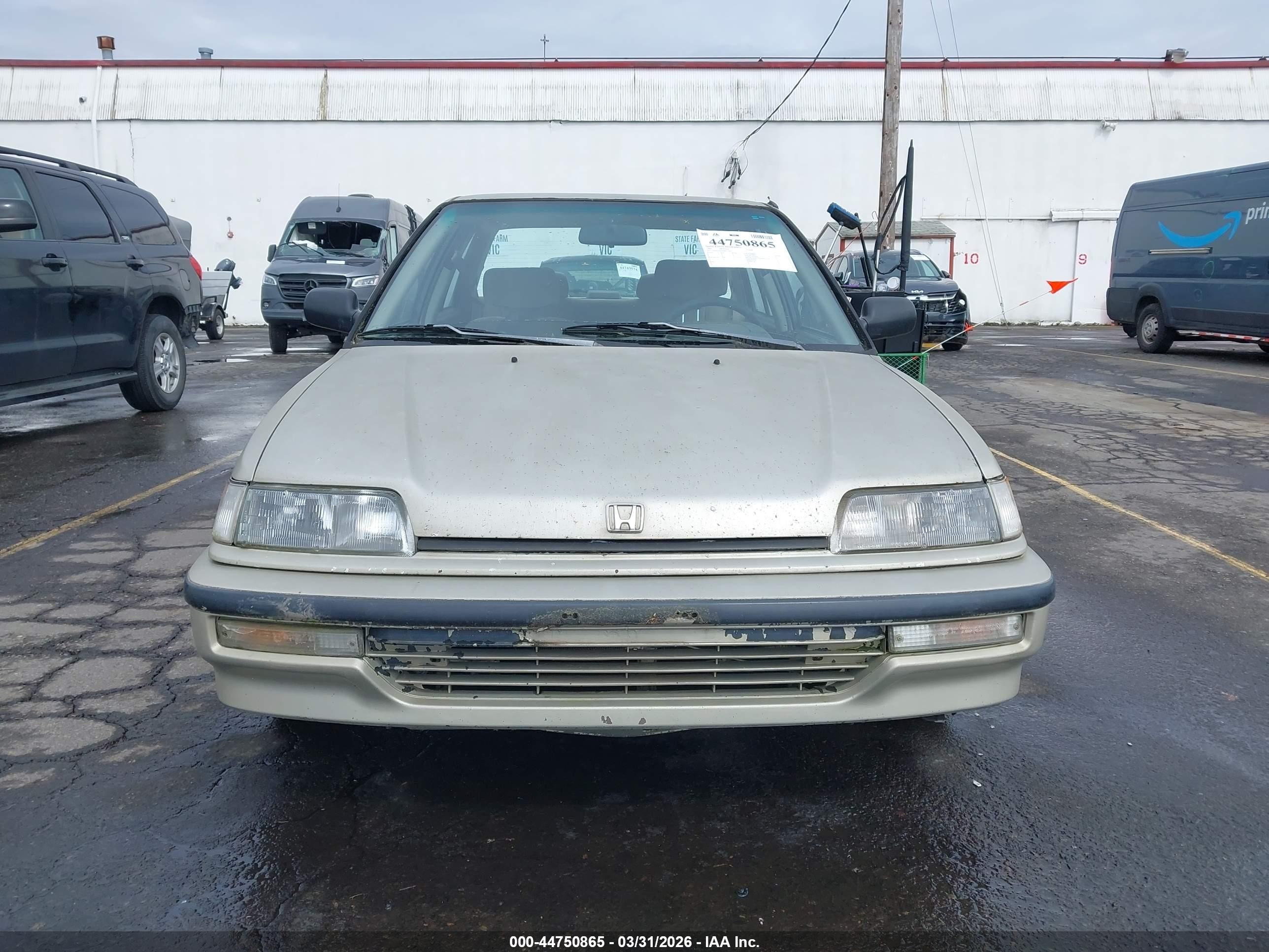 1991 Honda Civic Lx Золотой vin: JHMED3659MS011506