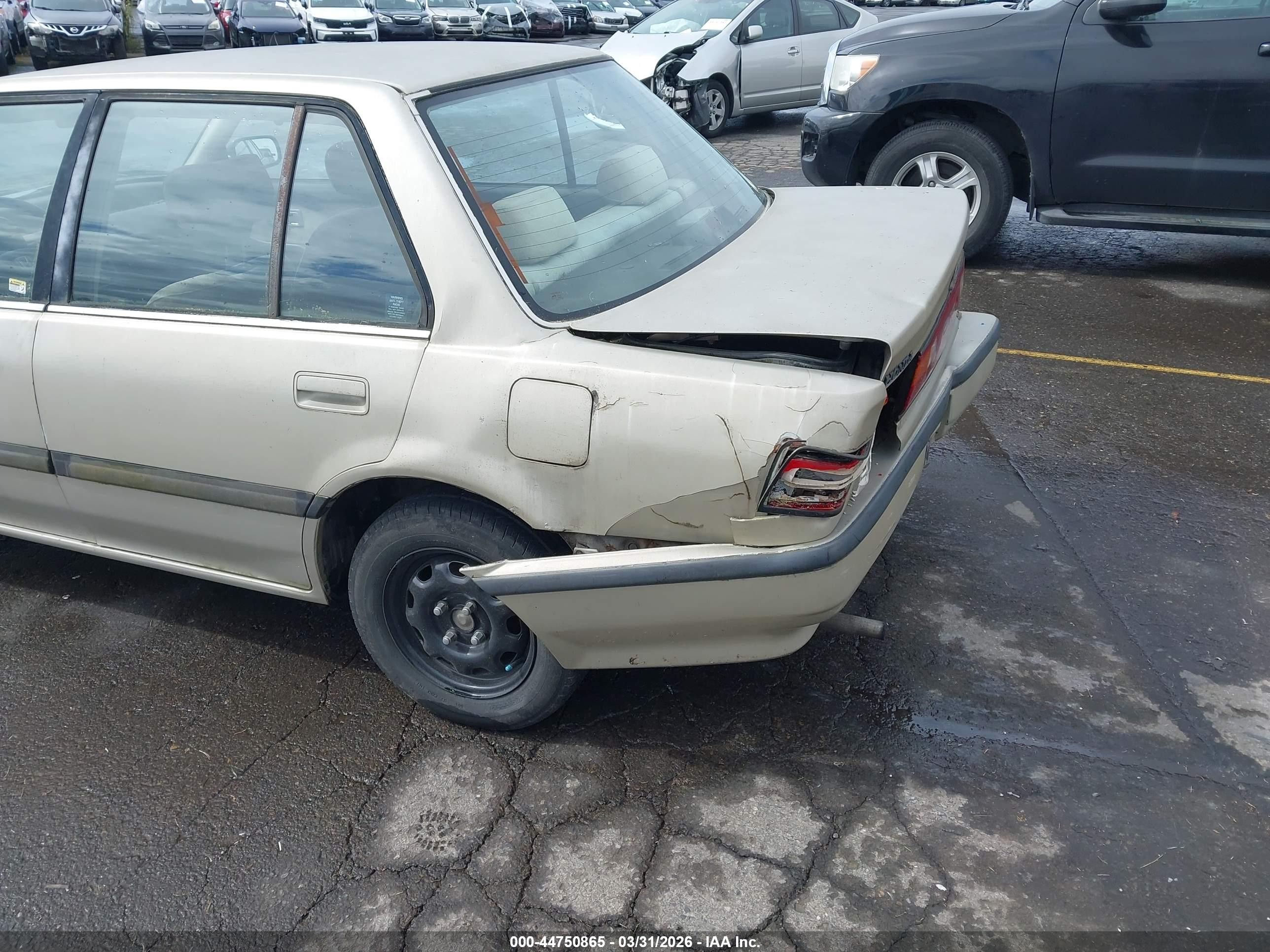 1991 Honda Civic Lx Золотой vin: JHMED3659MS011506