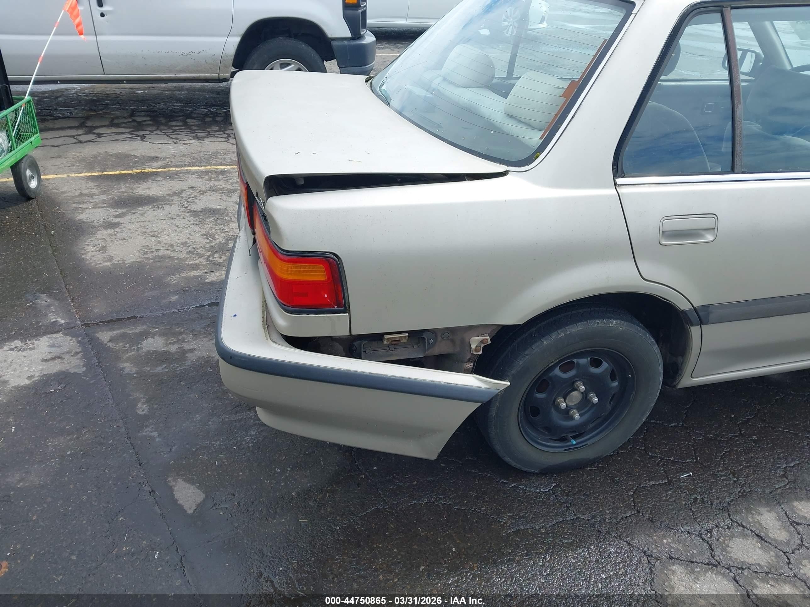 1991 Honda Civic Lx Золотой vin: JHMED3659MS011506