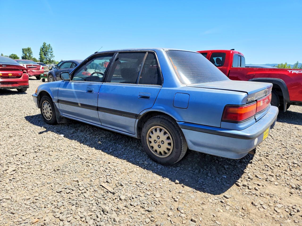 1991 Honda Civic Lx Blue vin: JHMED3659MS021503