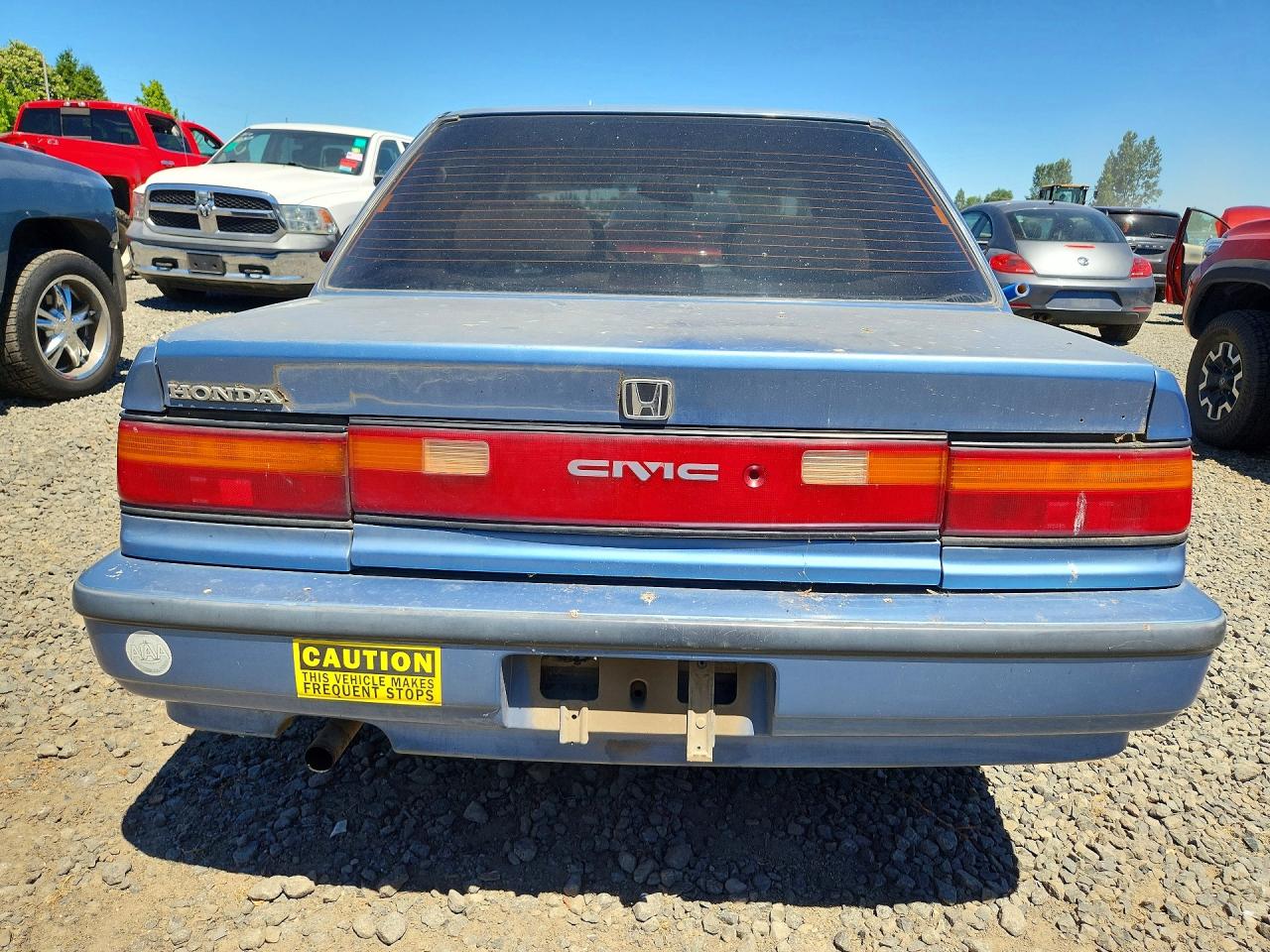 1991 Honda Civic Lx Blue vin: JHMED3659MS021503