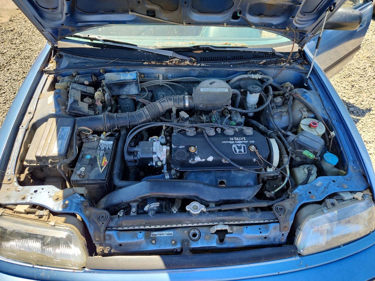 1991 Honda Civic Lx Blue vin: JHMED3659MS021503