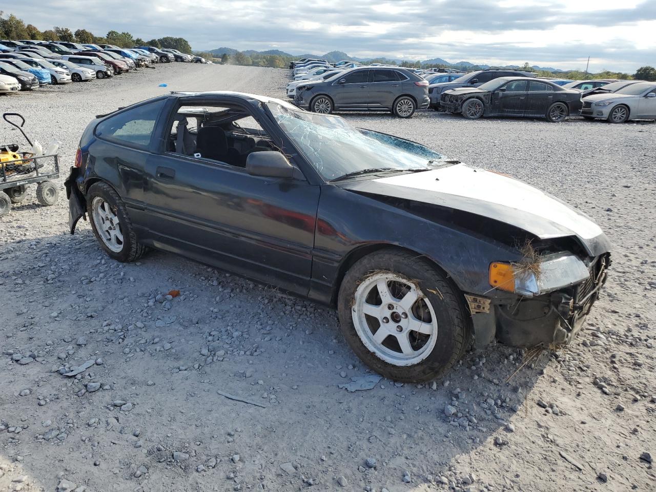 1990 Honda Civic Crx Dx Black vin: JHMED8350LS002287