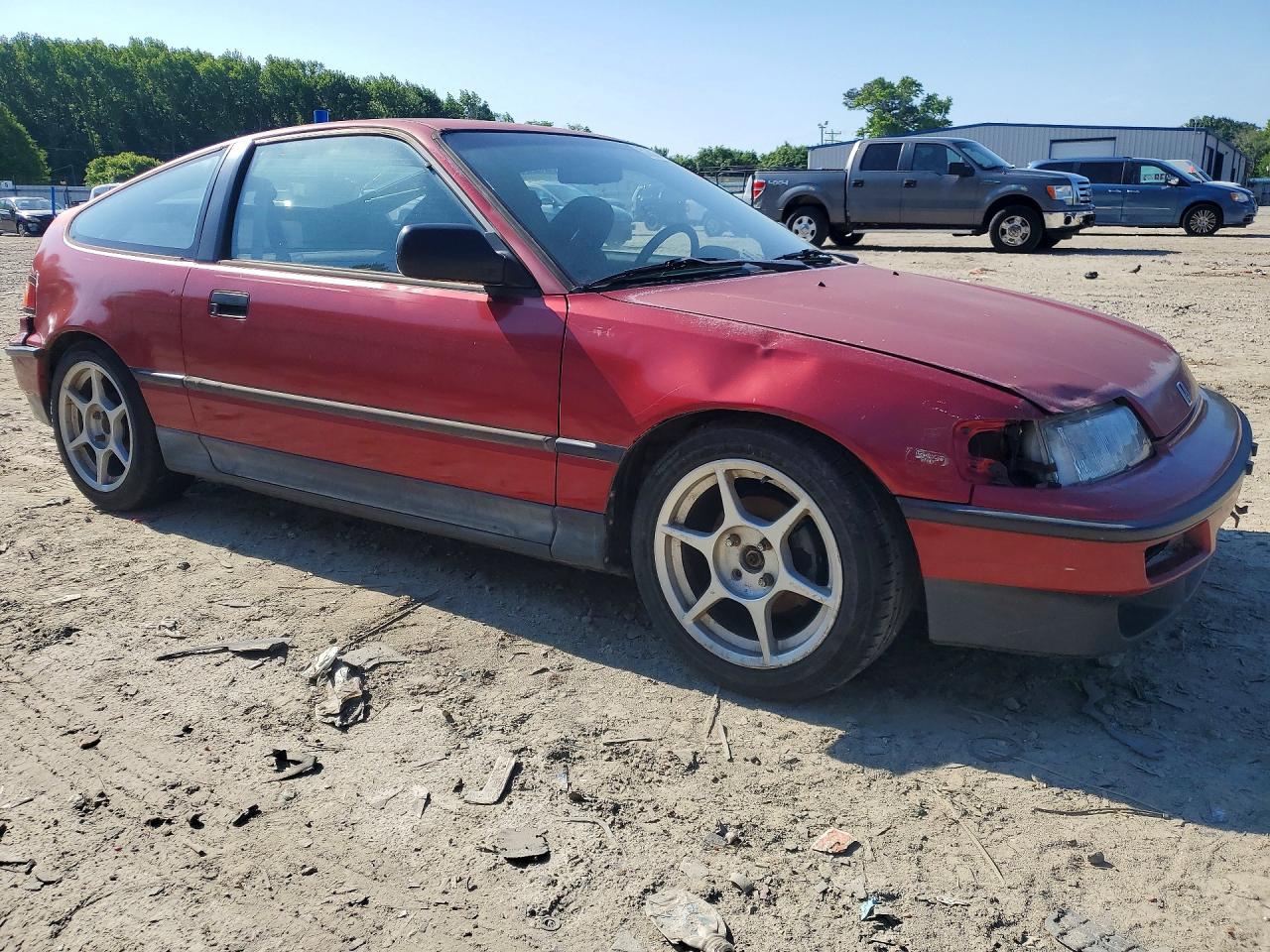 1990 Honda Civic Lx Burgundy vin: JHMED8354LS004091