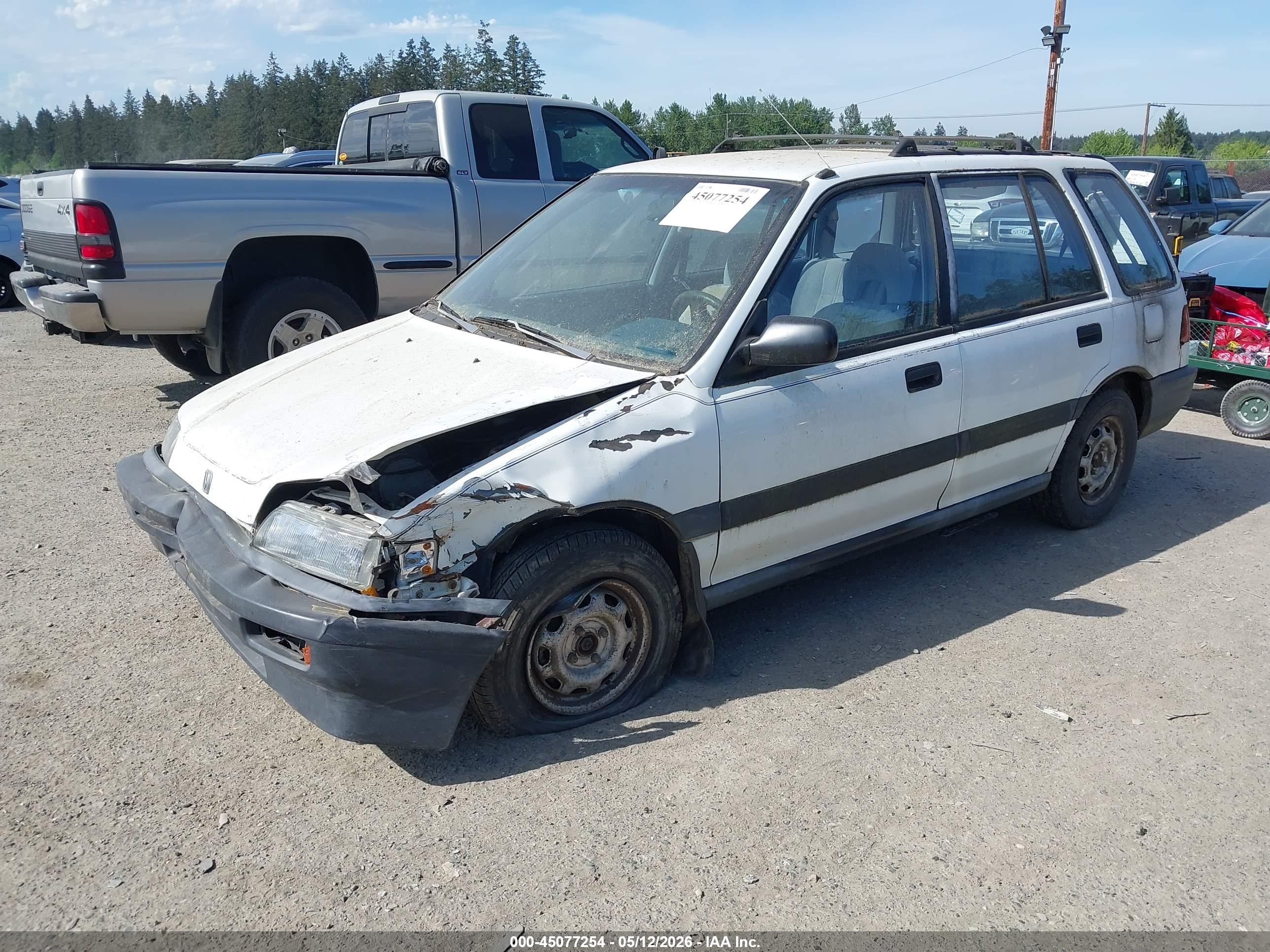 1988 Honda Civic 1.5 Dx White vin: JHMEE2755JS000570