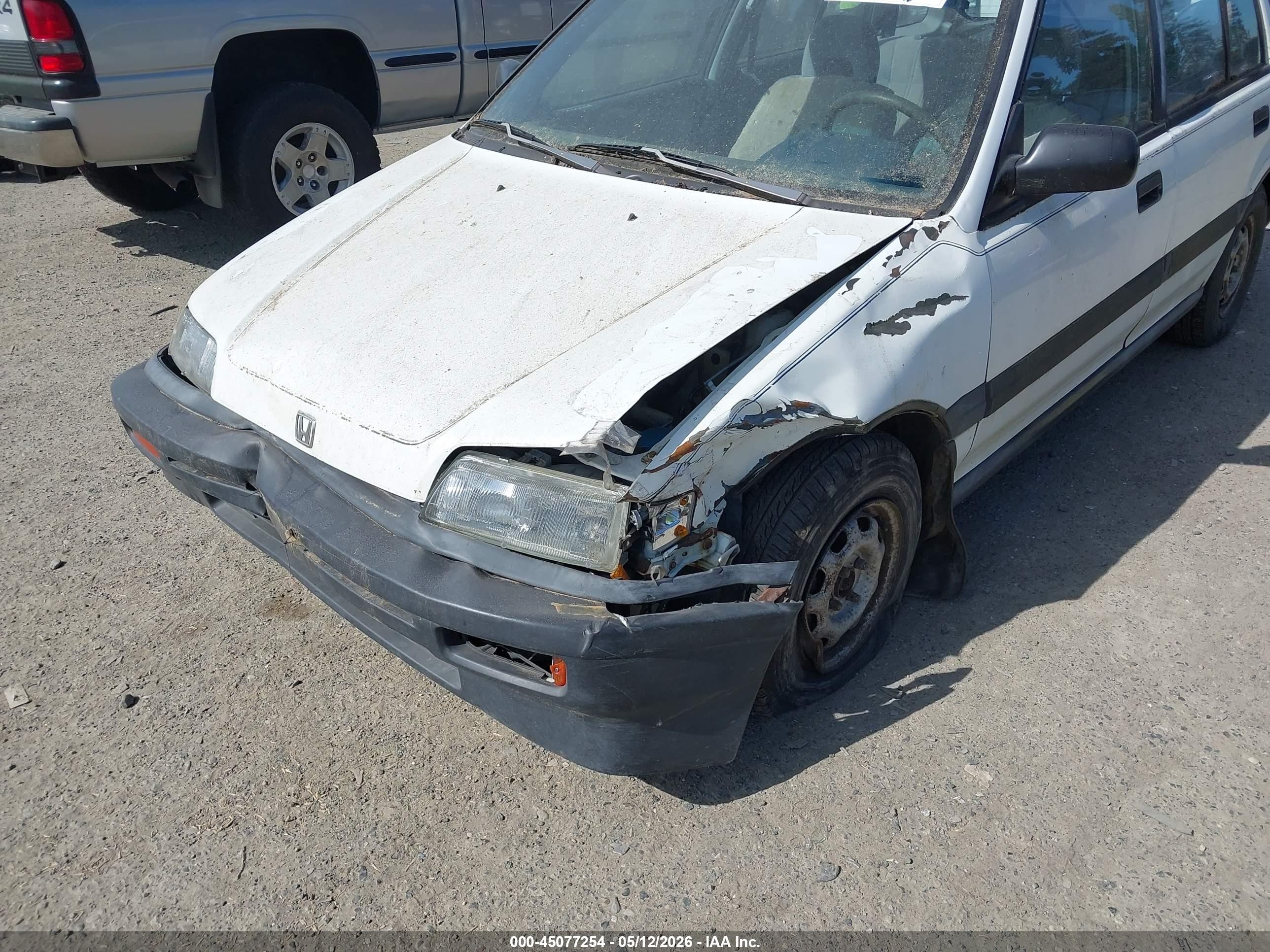 1988 Honda Civic 1.5 Dx White vin: JHMEE2755JS000570