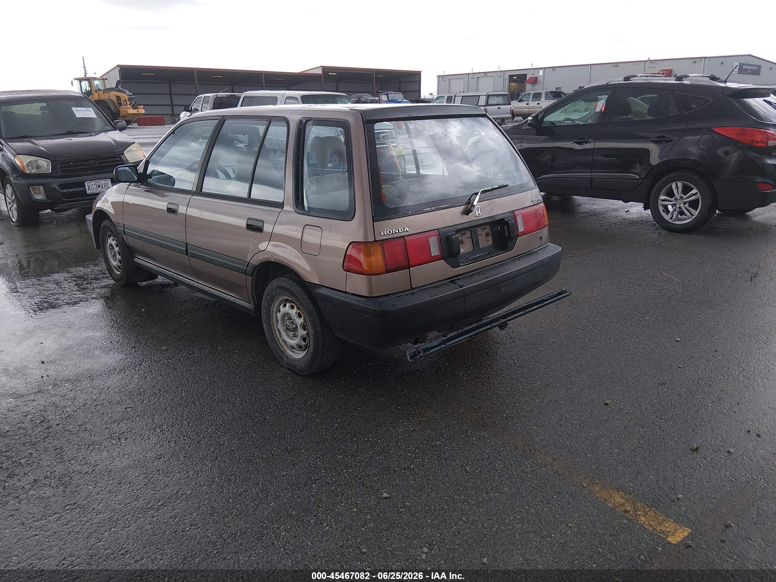 1991 Honda Civic Cream vin: JHMEE2755MS006020