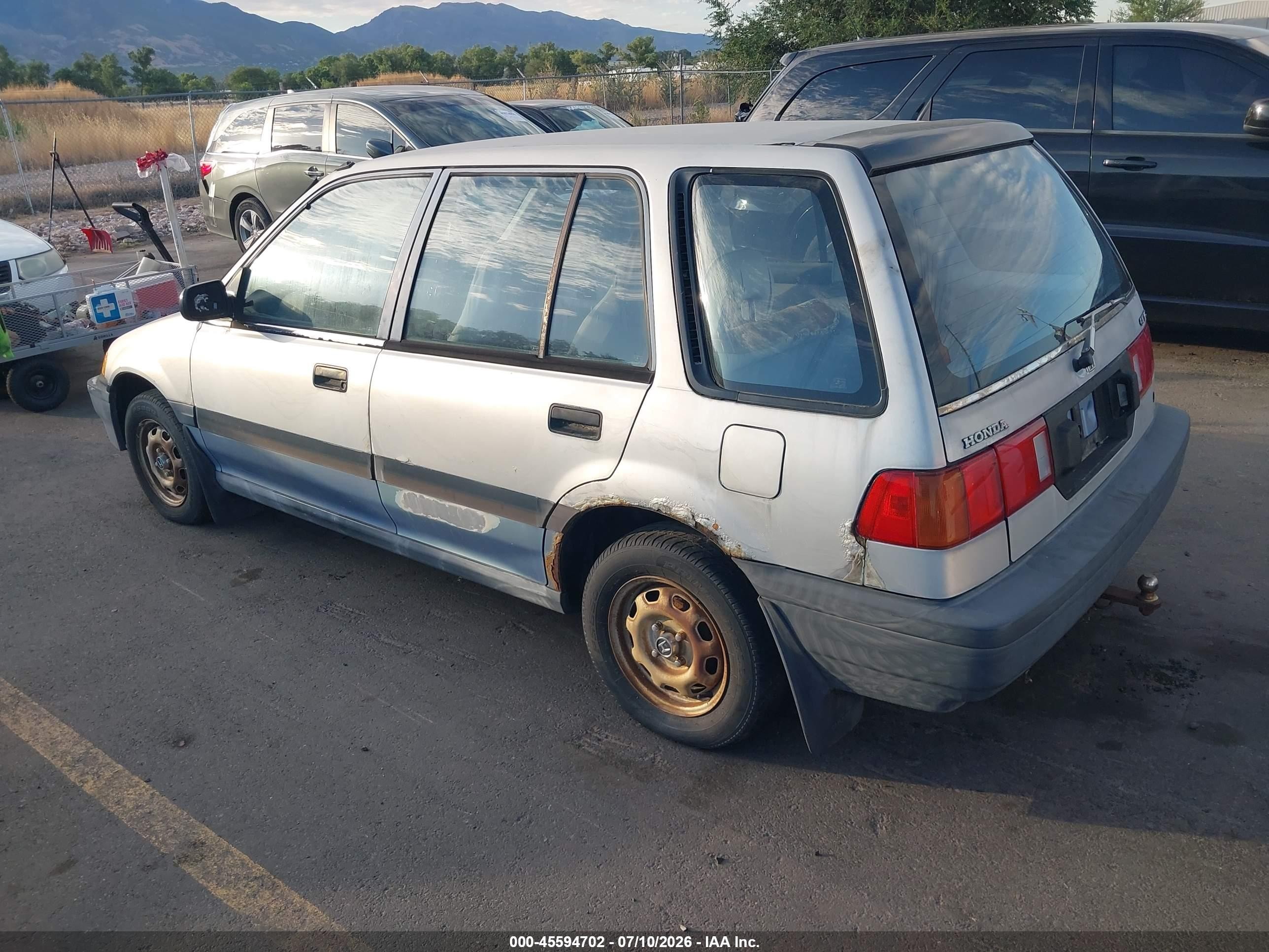 1988 Honda Civic 1.5 Dx Blue vin: JHMEE2758JS006069