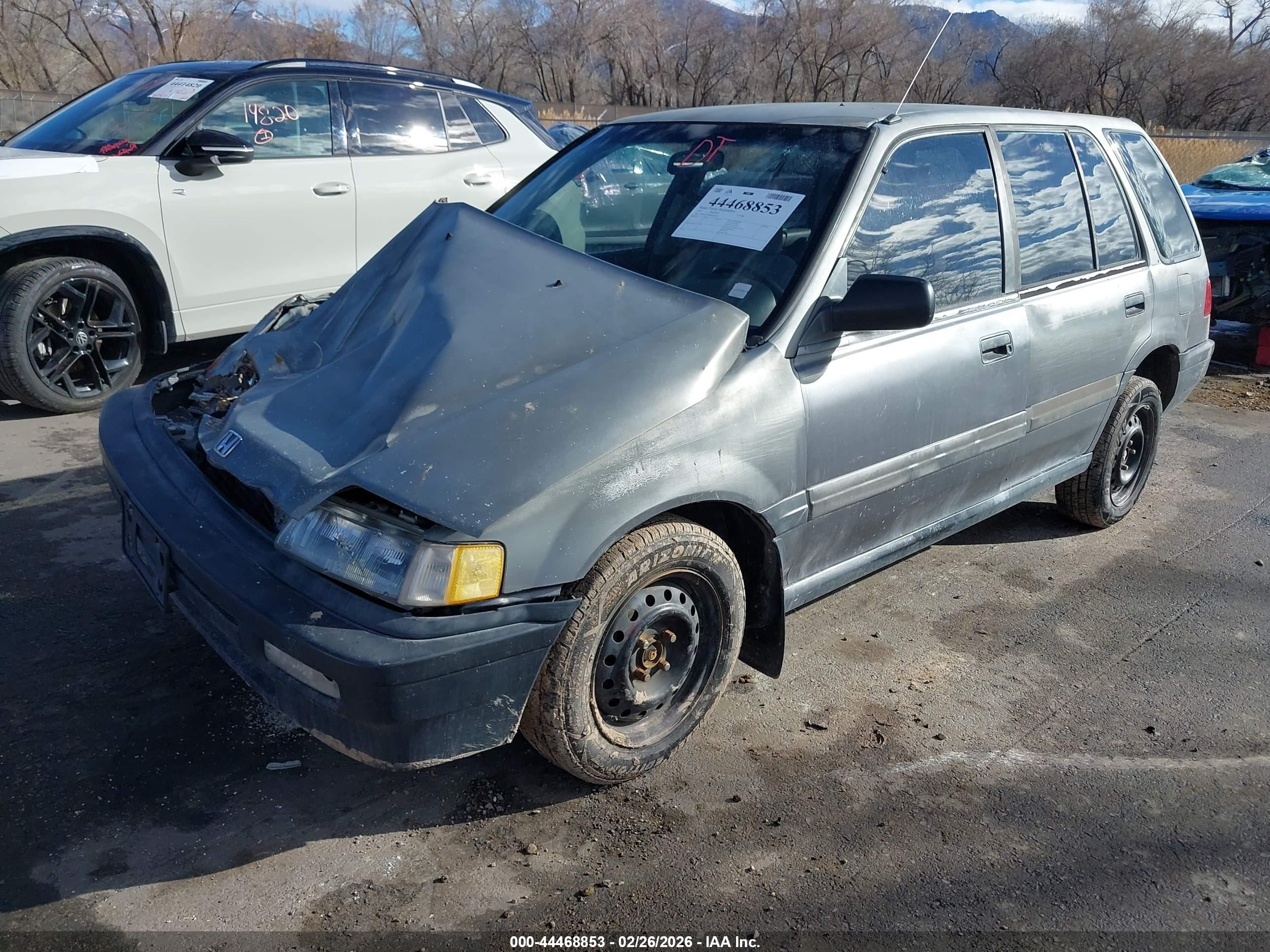 1991 Honda Civic Gray vin: JHMEE2759MS004299