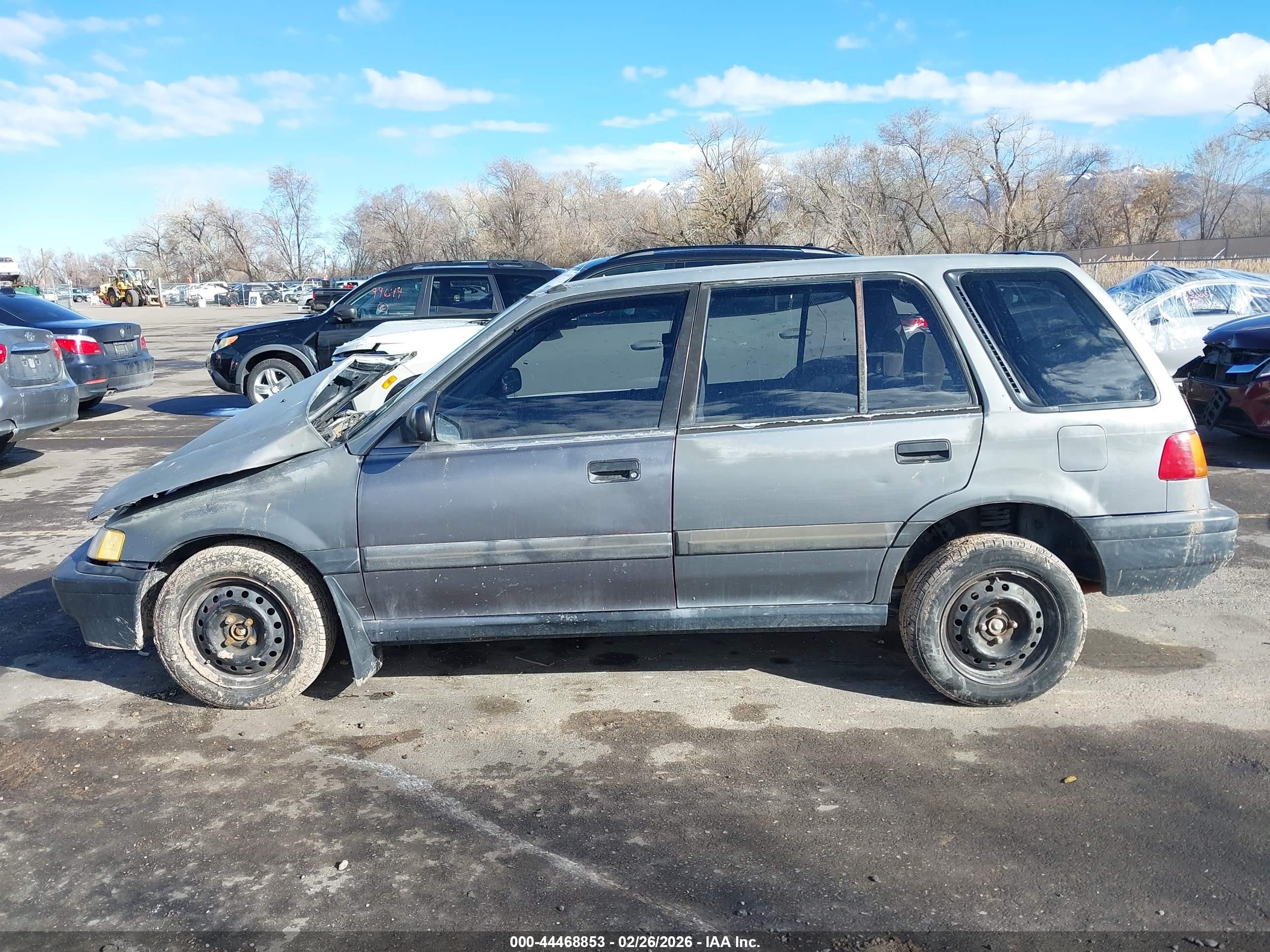 1991 Honda Civic Gray vin: JHMEE2759MS004299