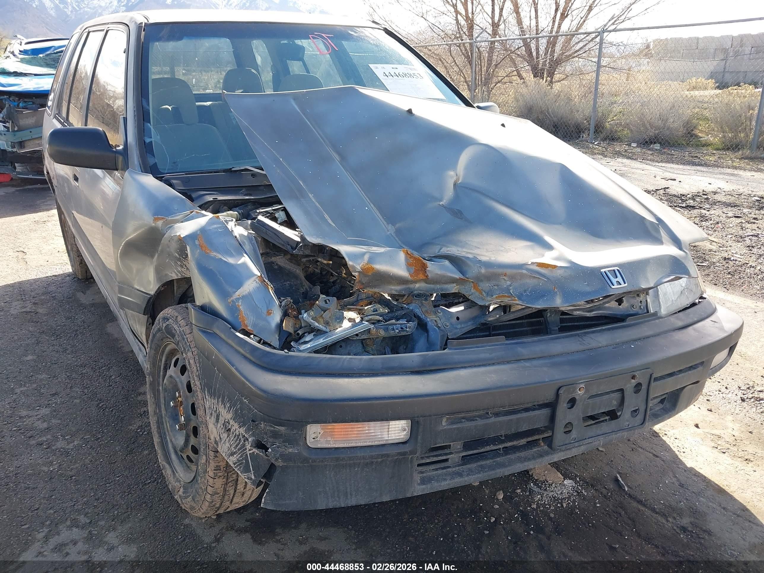 1991 Honda Civic Gray vin: JHMEE2759MS004299