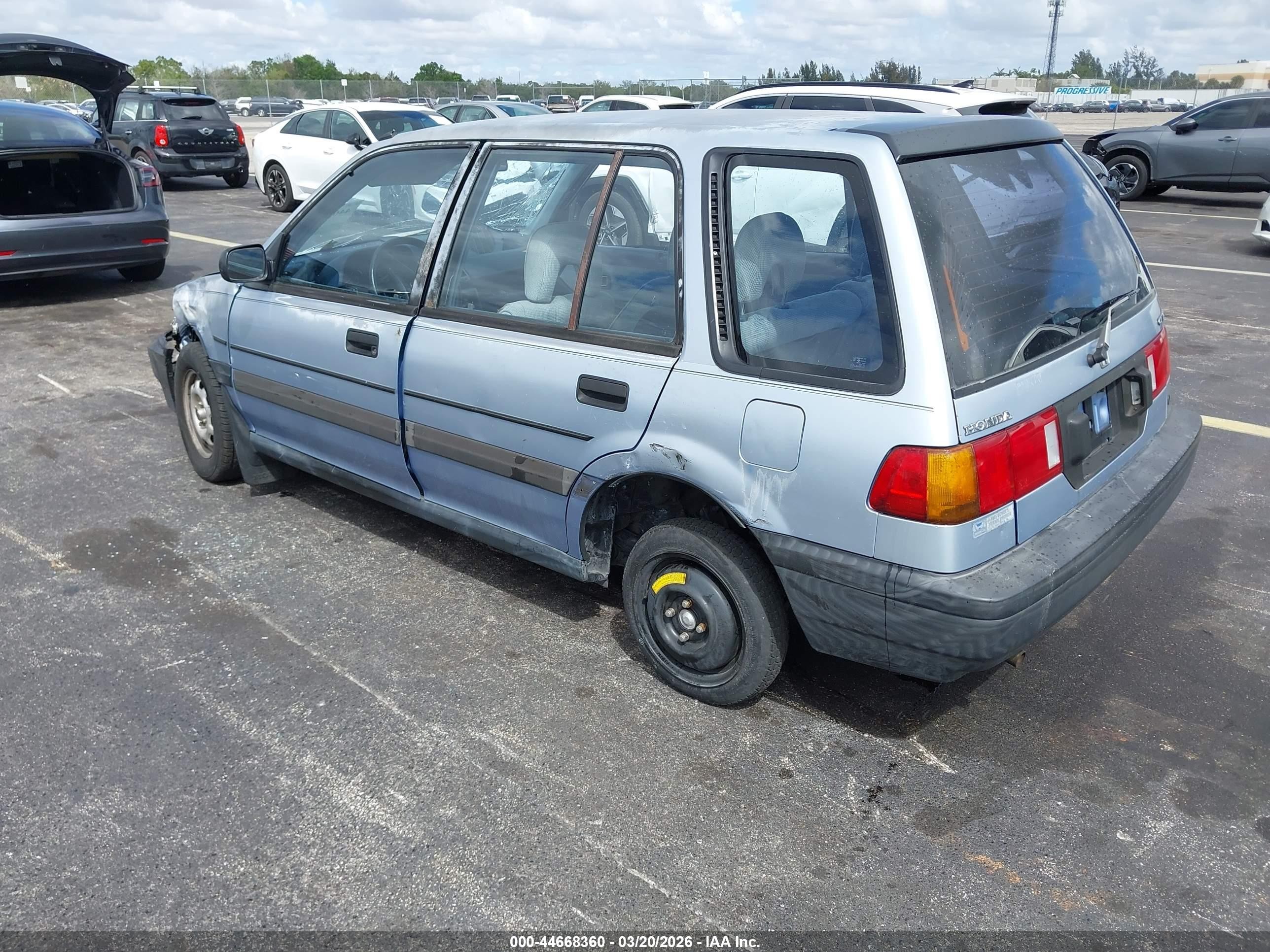1990 Honda Civic   Blue vin: JHMEE2858LS010883