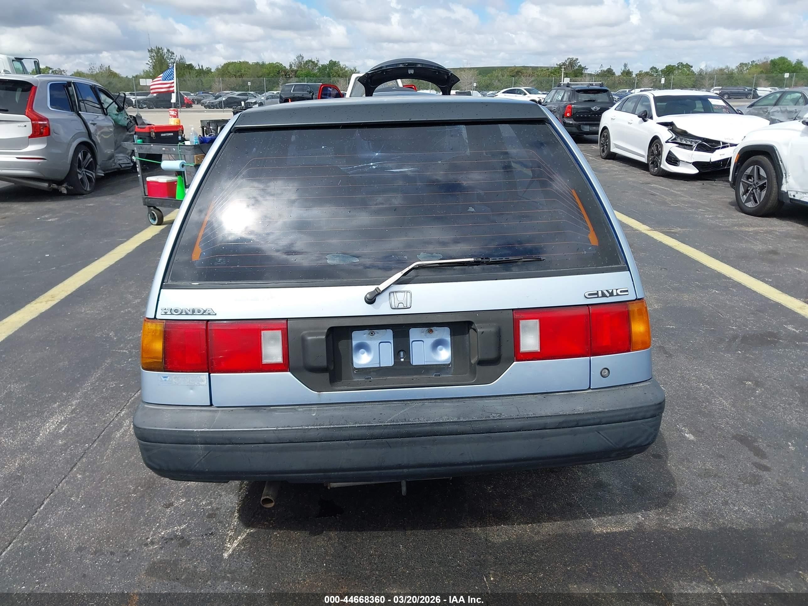 1990 Honda Civic   Blue vin: JHMEE2858LS010883