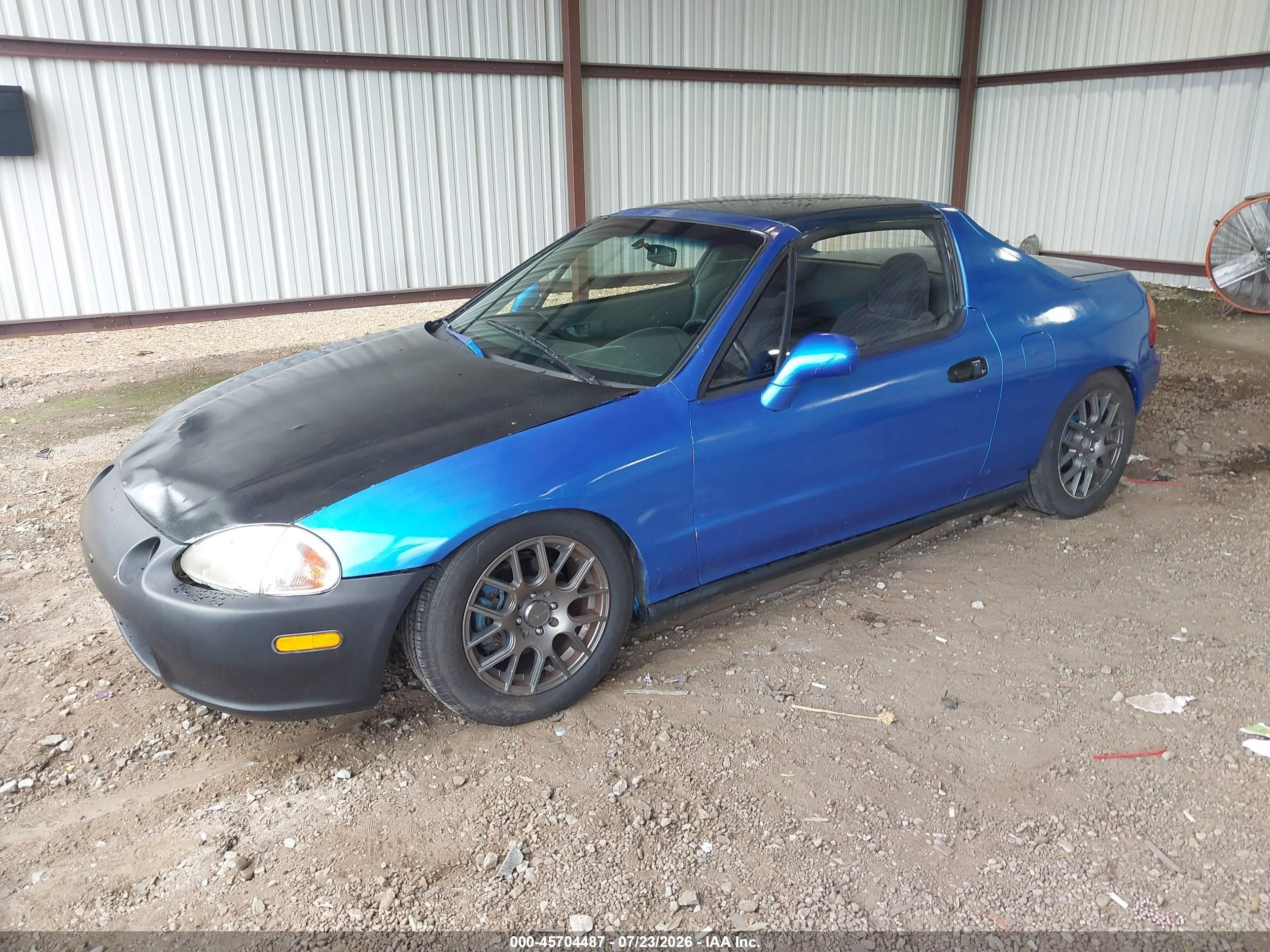1994 Honda Civic Del Sol S Blue vin: JHMEG1141RS006625