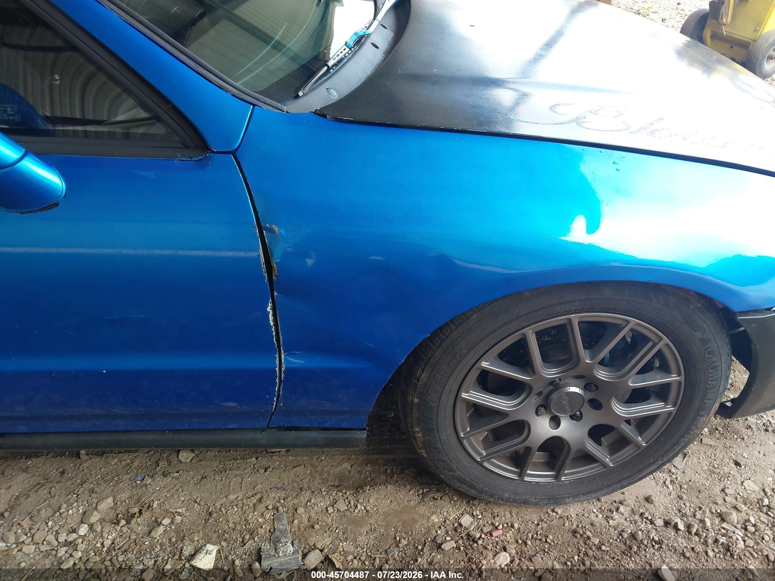 1994 Honda Civic Del Sol S Blue vin: JHMEG1141RS006625