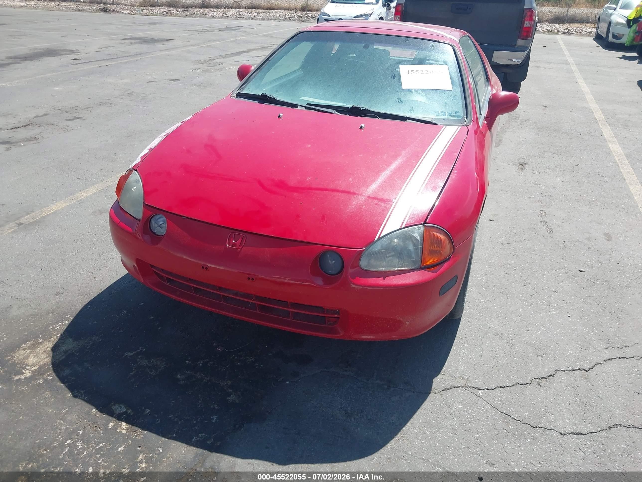 1995 Honda Civic Del Sol S Red vin: JHMEG1143SS005563