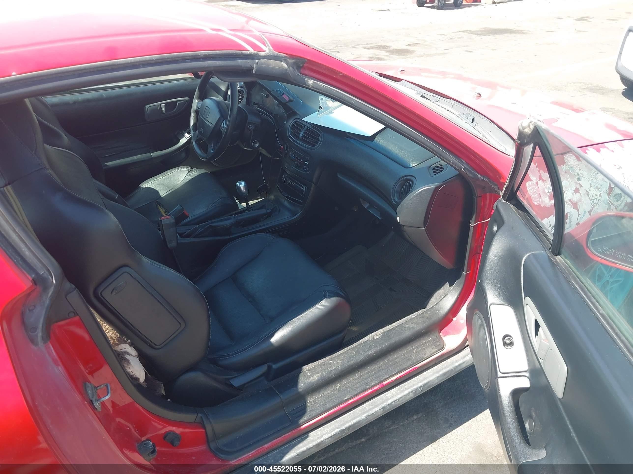 1995 Honda Civic Del Sol S Red vin: JHMEG1143SS005563
