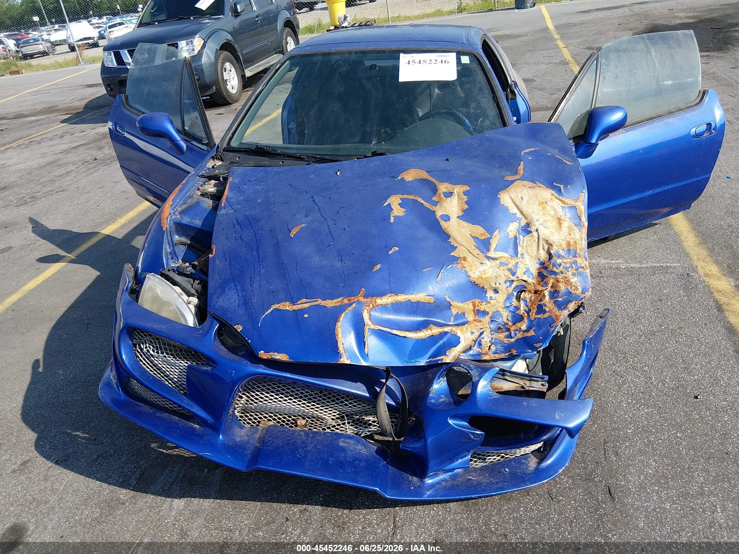1993 Honda Civic Del Sol S Blue vin: JHMEG1146PS010599