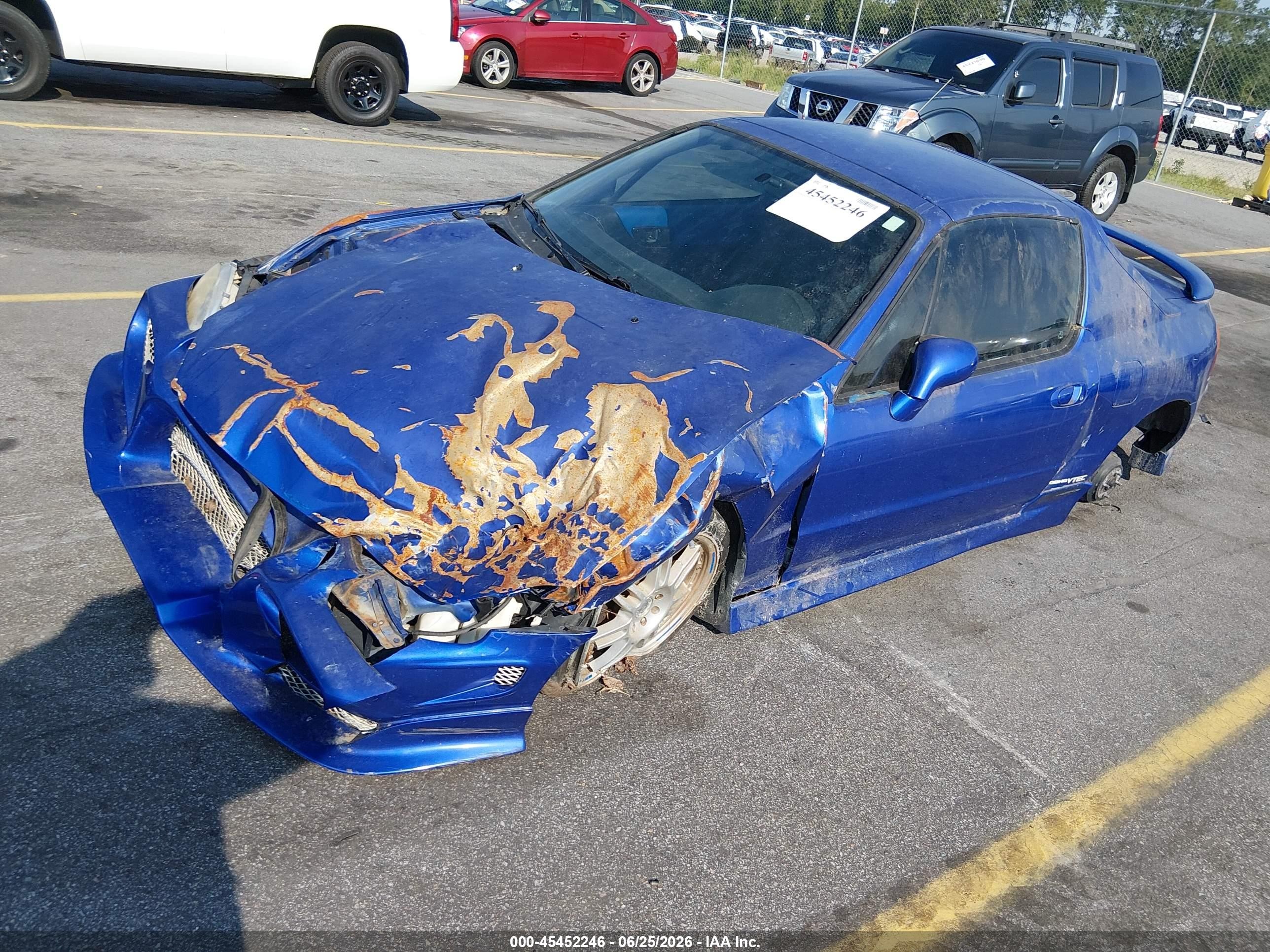 1993 Honda Civic Del Sol S Blue vin: JHMEG1146PS010599