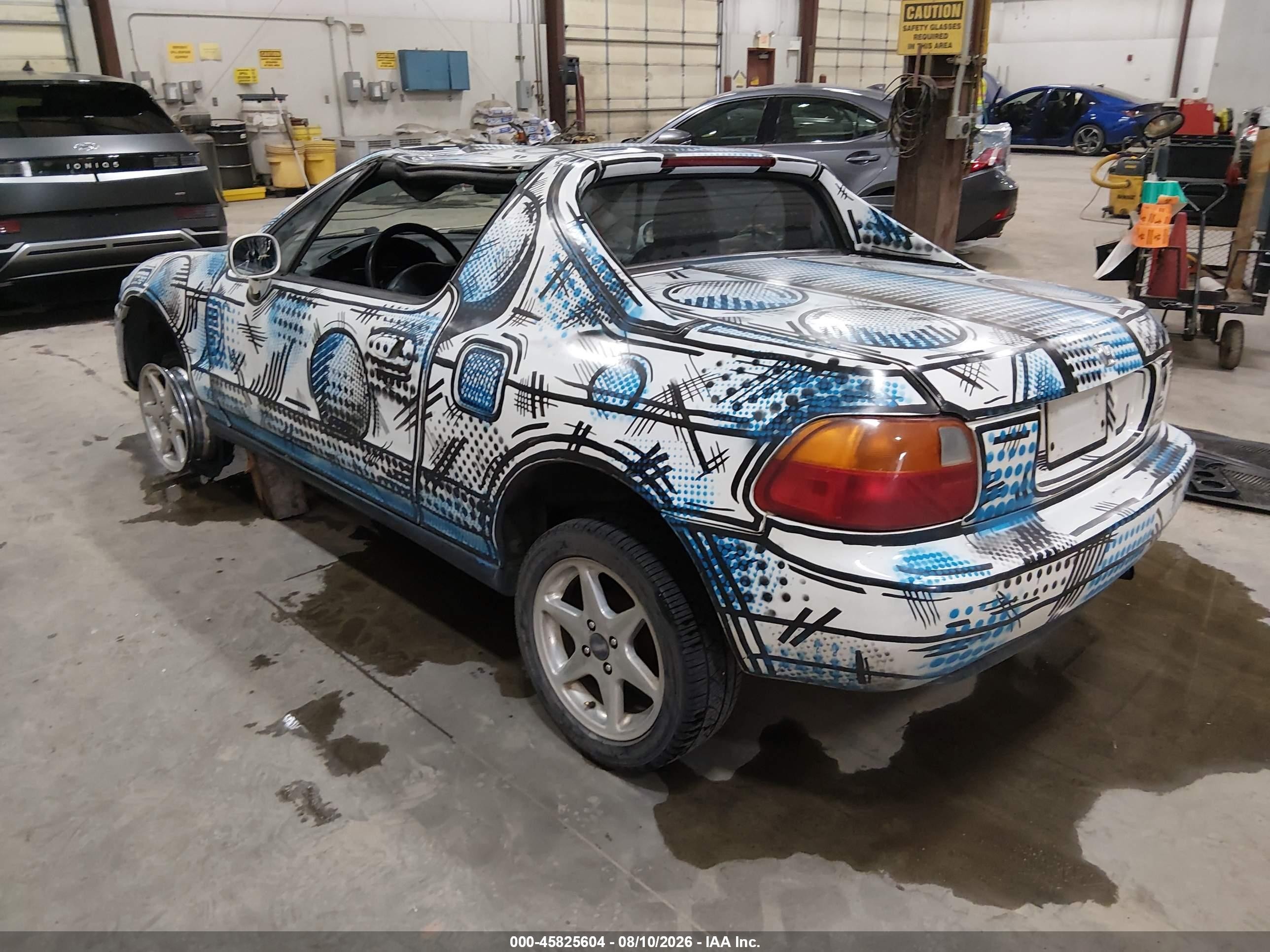 1995 Honda Civic Del Sol S White vin: JHMEG1146SS004231