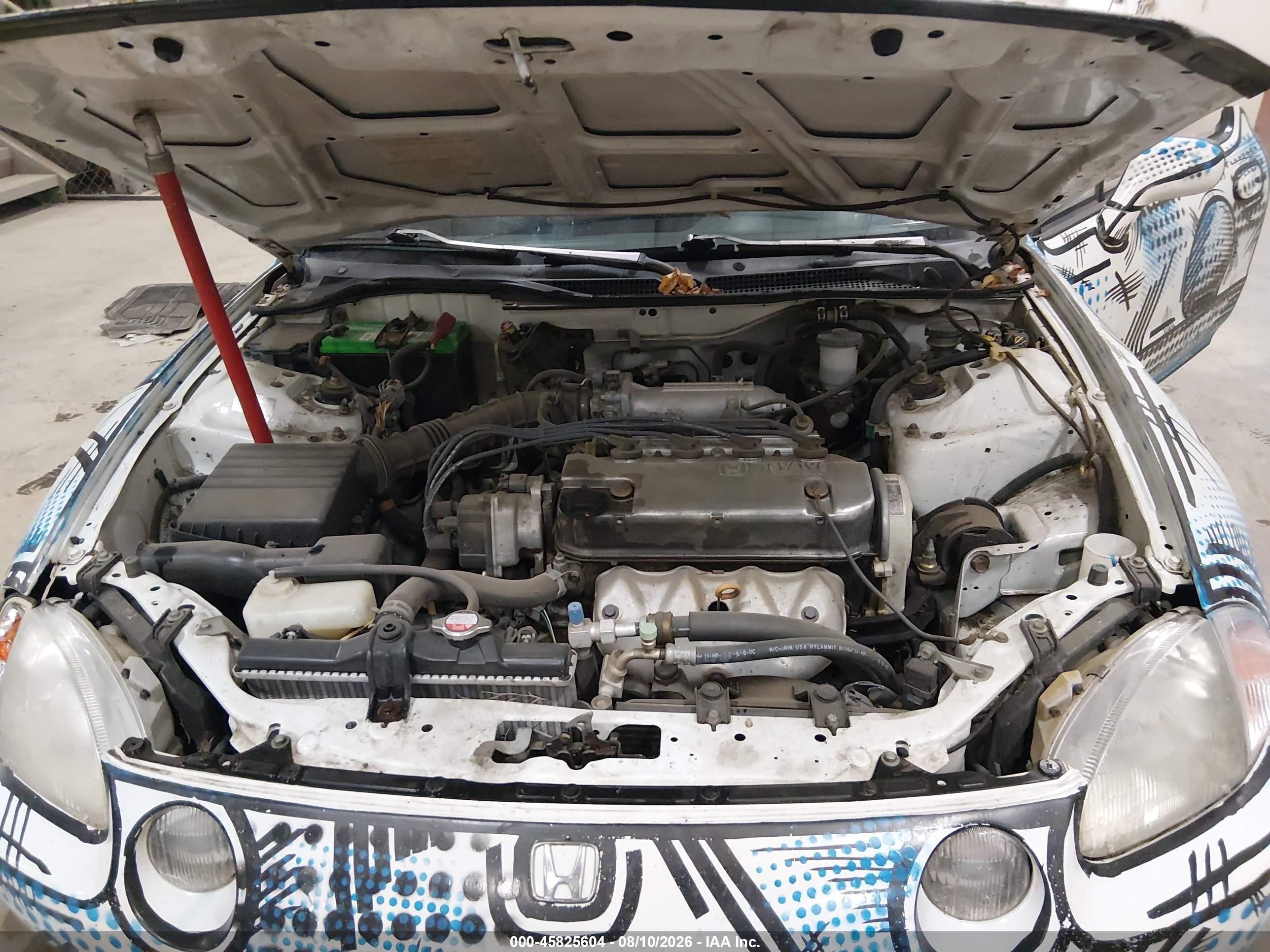 1995 Honda Civic Del Sol S White vin: JHMEG1146SS004231