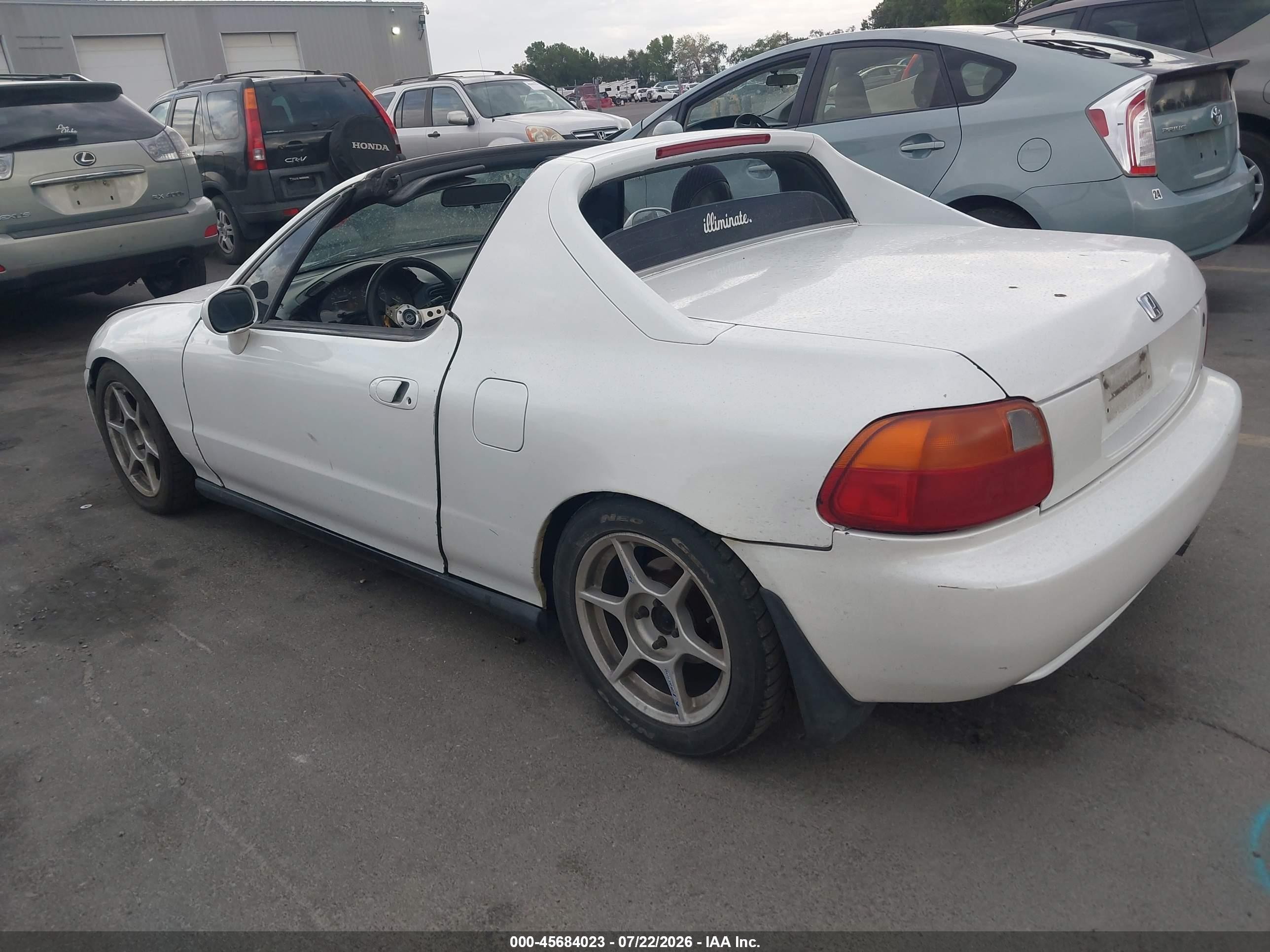 1994 Honda Civic Del Sol S White vin: JHMEG1147RS001705
