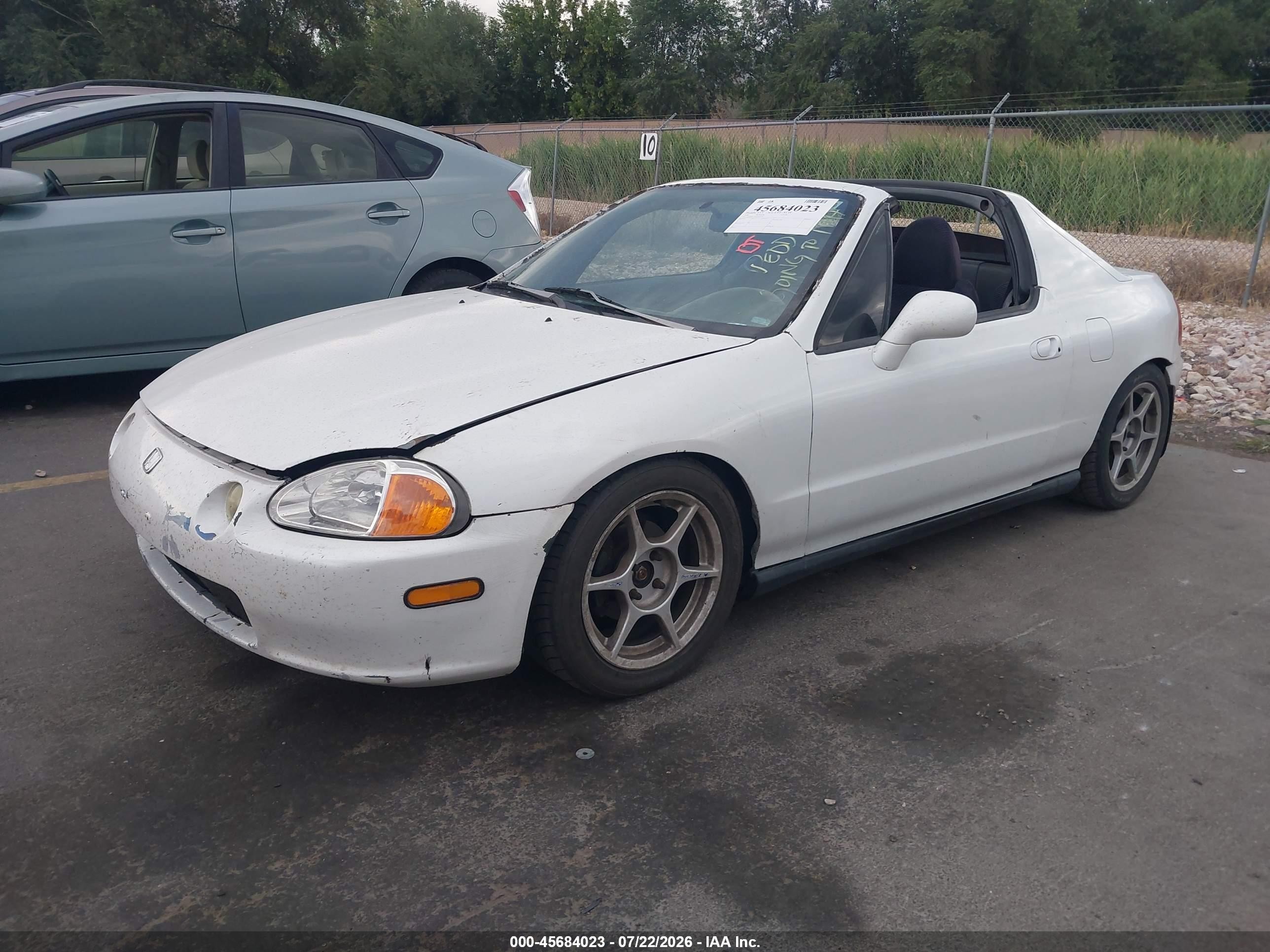 1994 Honda Civic Del Sol S White vin: JHMEG1147RS001705