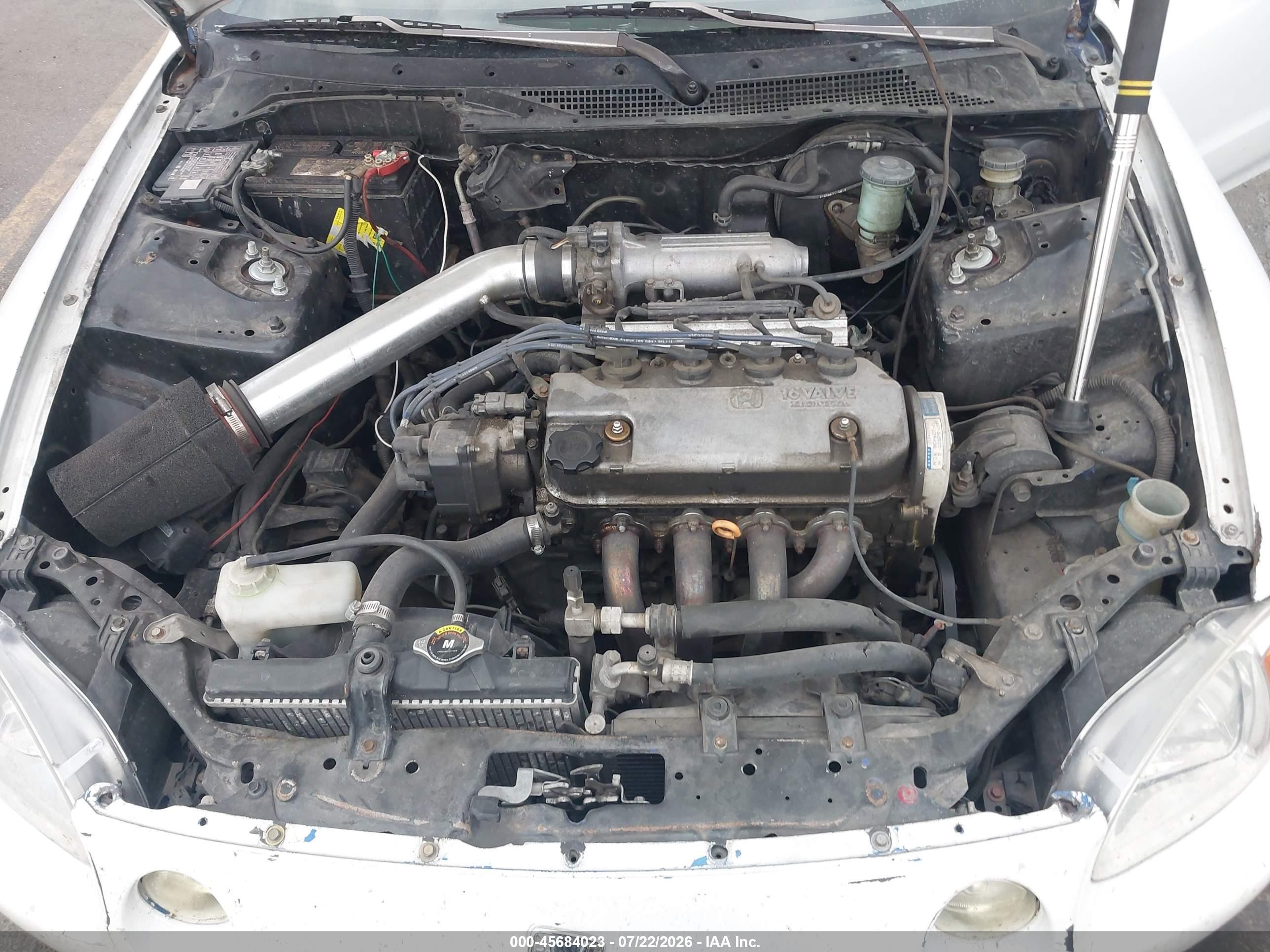 1994 Honda Civic Del Sol S White vin: JHMEG1147RS001705